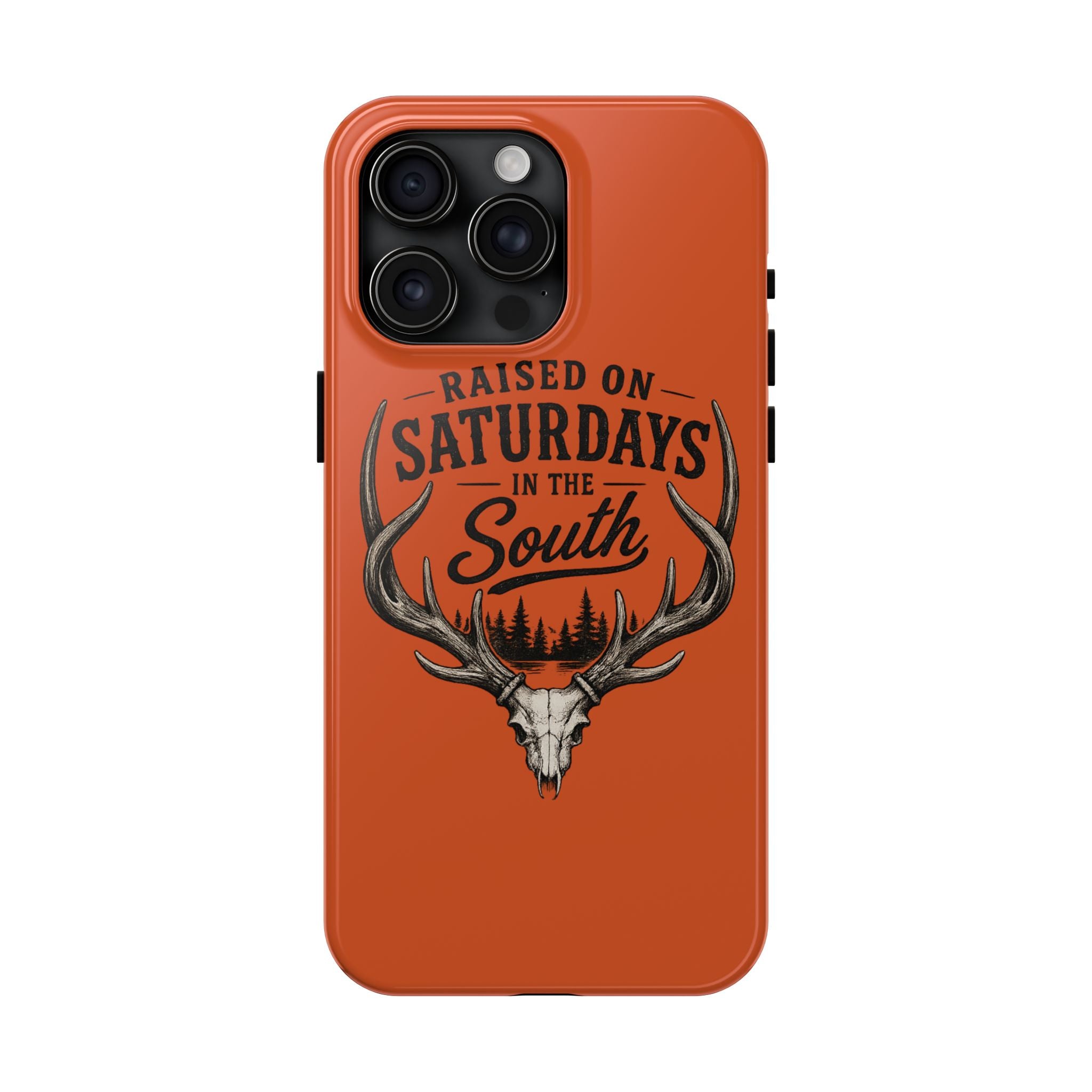 Raised On Saturdays In The South Phone Case-Spread Runs Deep In The Woods-(orange)