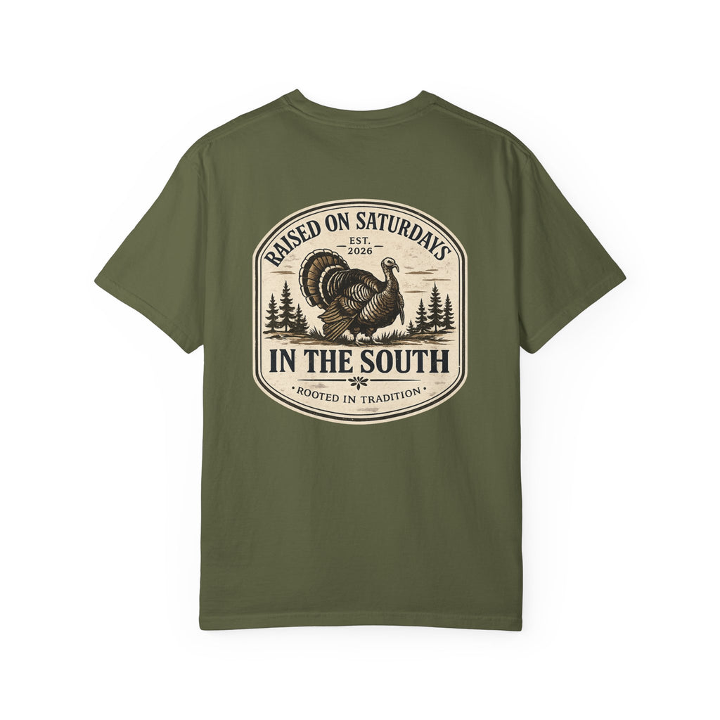 Raised On Saturdays In The South Southern Turkey Hunting T-Shirt