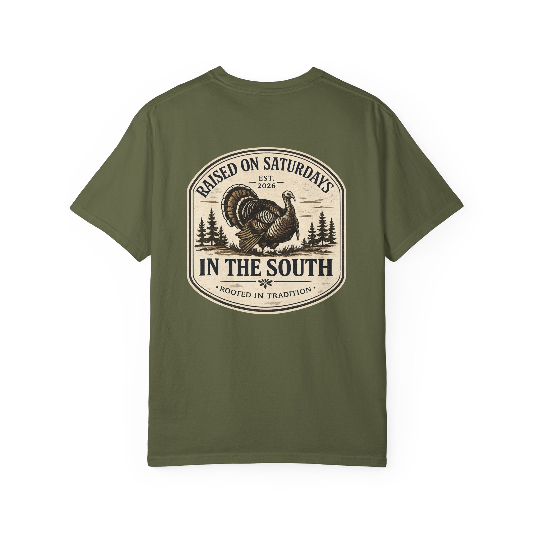 Raised On Saturdays In The South Southern Turkey Hunting T-Shirt