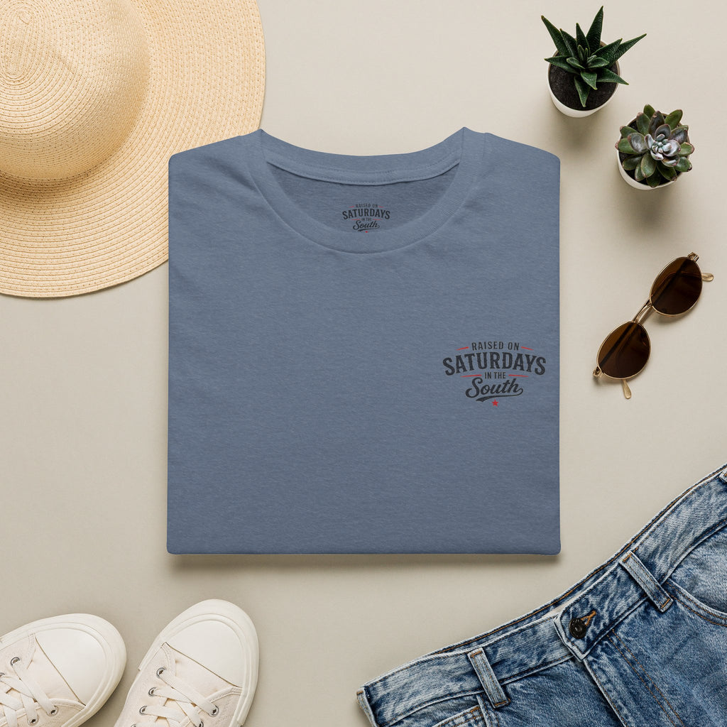 Raised On Saturdays In The South Vintage T-Shirt-Girl Dad Fishing Buddy-Father's Day Collection