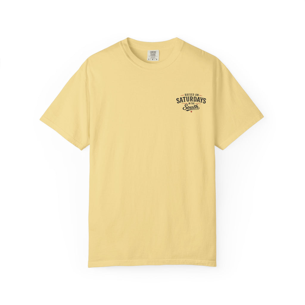 Raised On Saturdays In The South T‑Shirt — Good Riding Buddies Men's