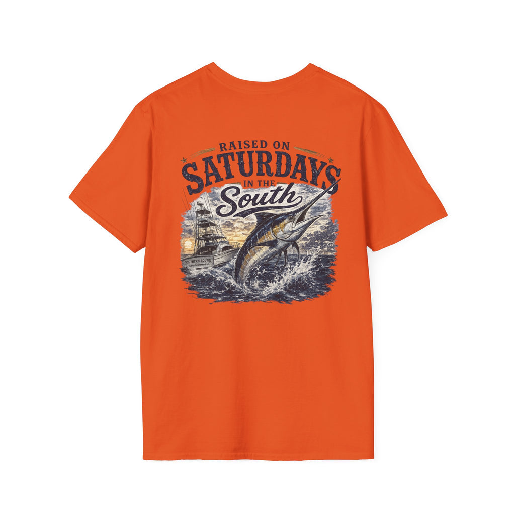 Raised On Saturdays In The South Vintage T-Shirt- Deep Sea Saturdays