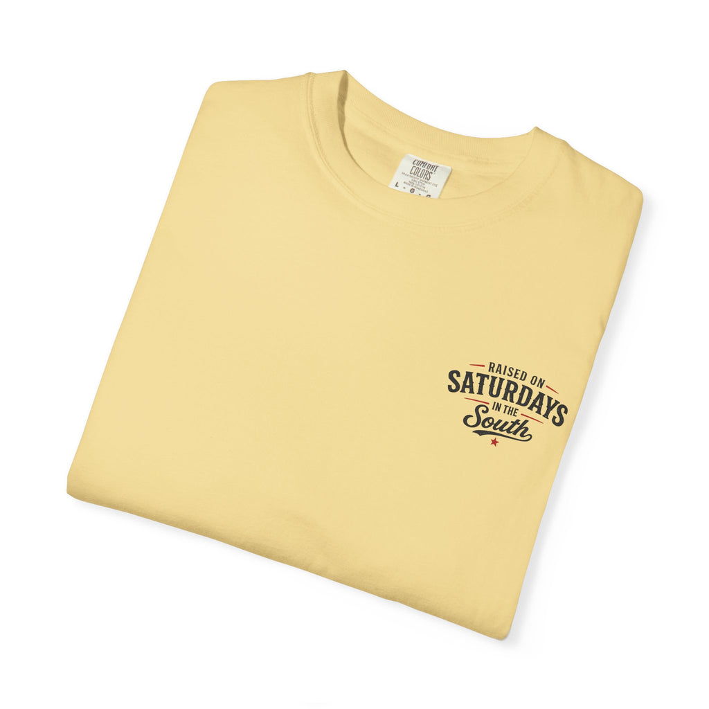 Raised On Saturdays In The South T‑Shirt — Good Riding Buddies Men's