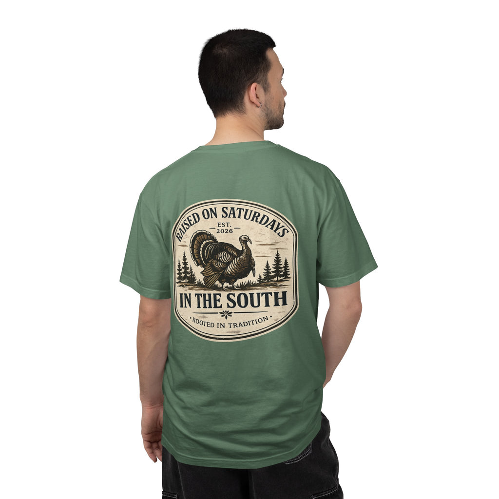 Raised On Saturdays In The South Southern Turkey Hunting T-Shirt