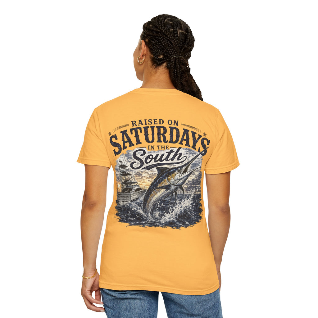 Raised On Saturdays In The South T-Shirt-Deep Sea Saturdays
