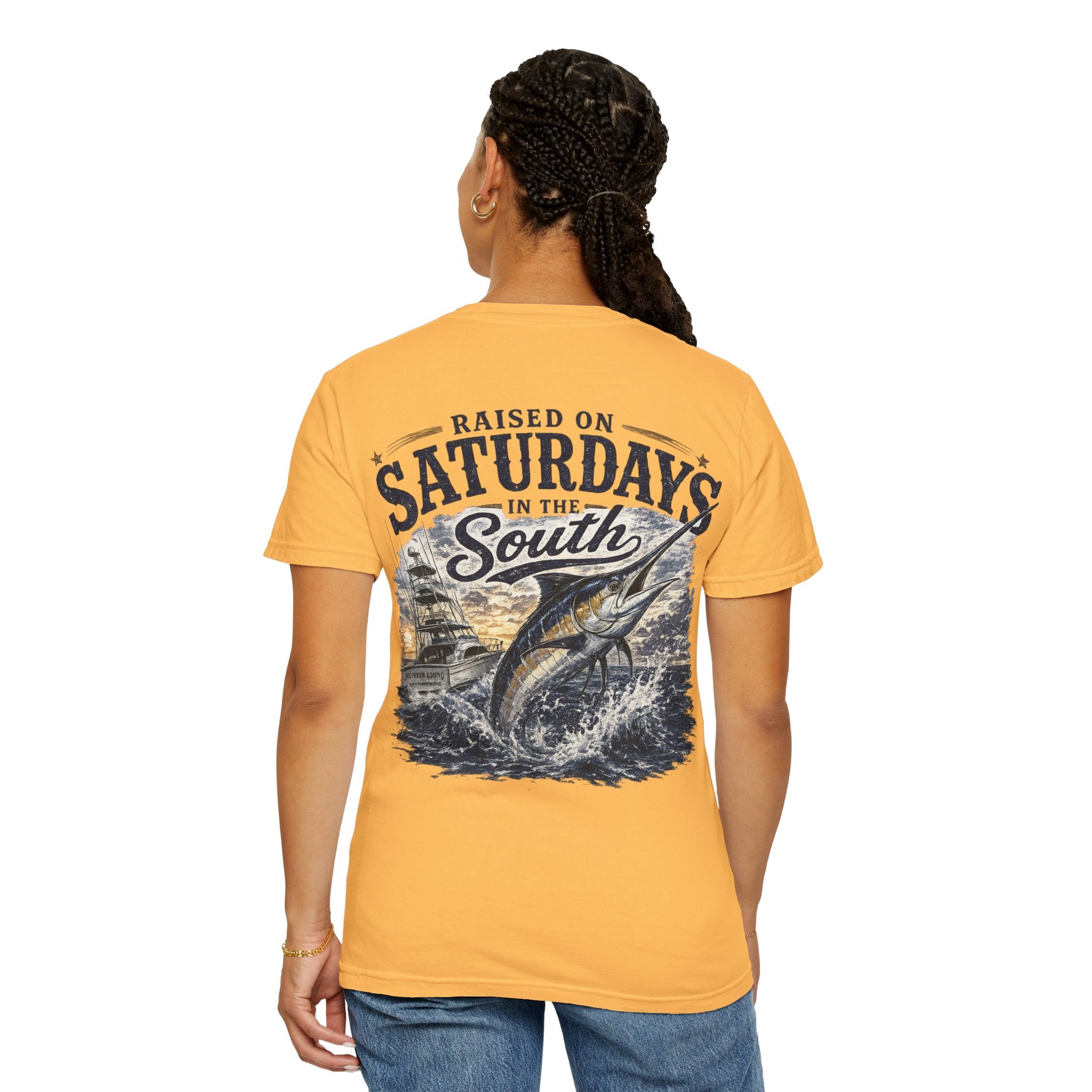 Raised On Saturdays In The South T-Shirt-Deep Sea Saturdays