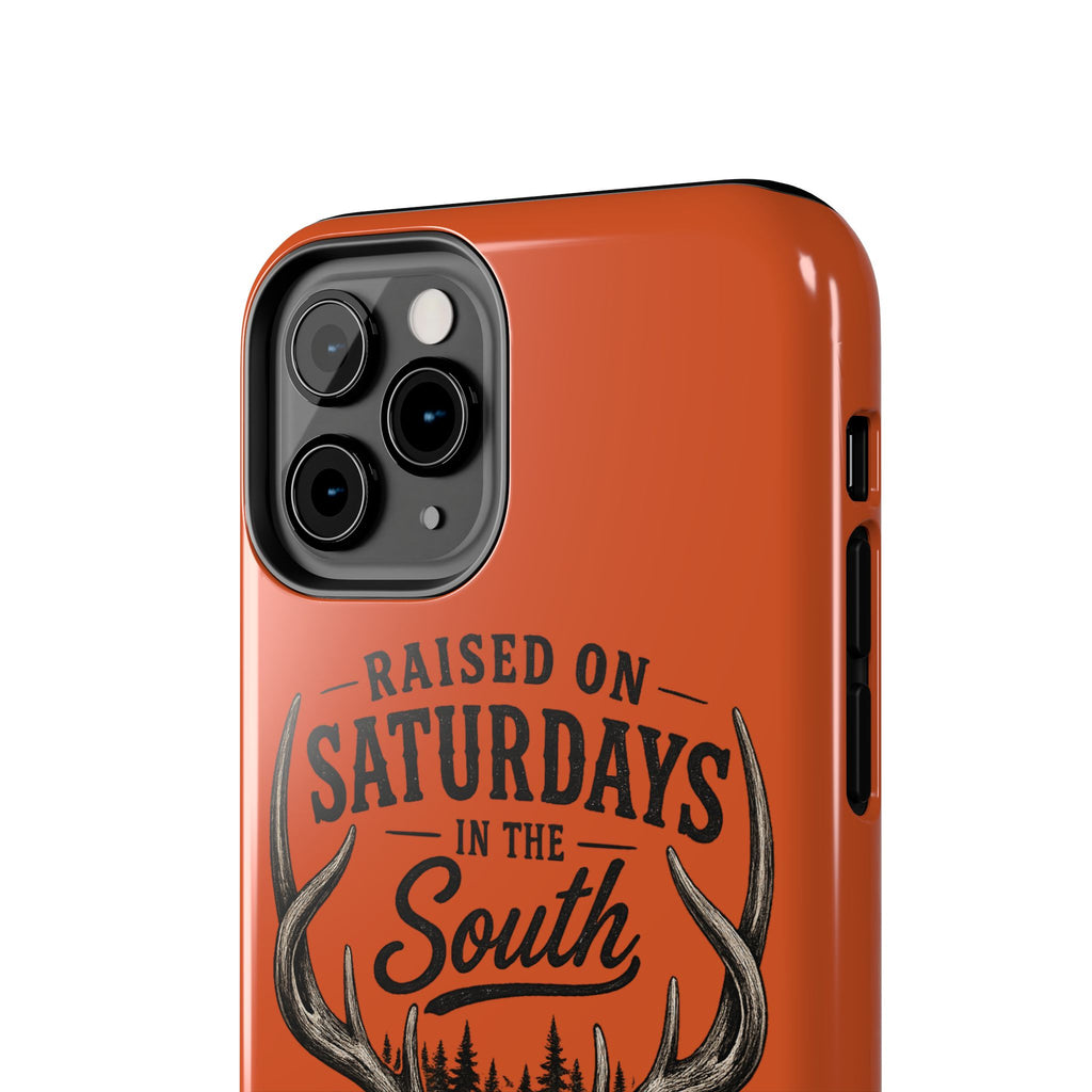 Raised On Saturdays In The South Phone Case-Spread Runs Deep In The Woods-(orange)
