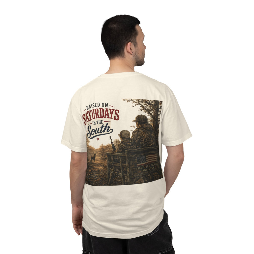 Raised On Saturdays In The South T-Shirt- Early Morning Hunts