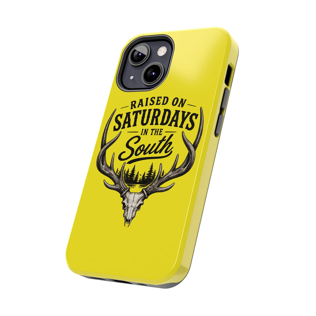 Raised On Saturdays In The South Phone Case-Spread Runs Deep In The Woods-(yellow)