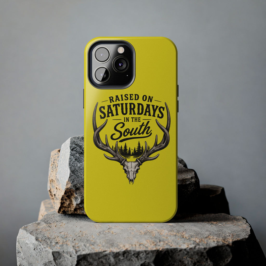 Raised On Saturdays In The South Phone Case-Spread Runs Deep In The Woods-(yellow)