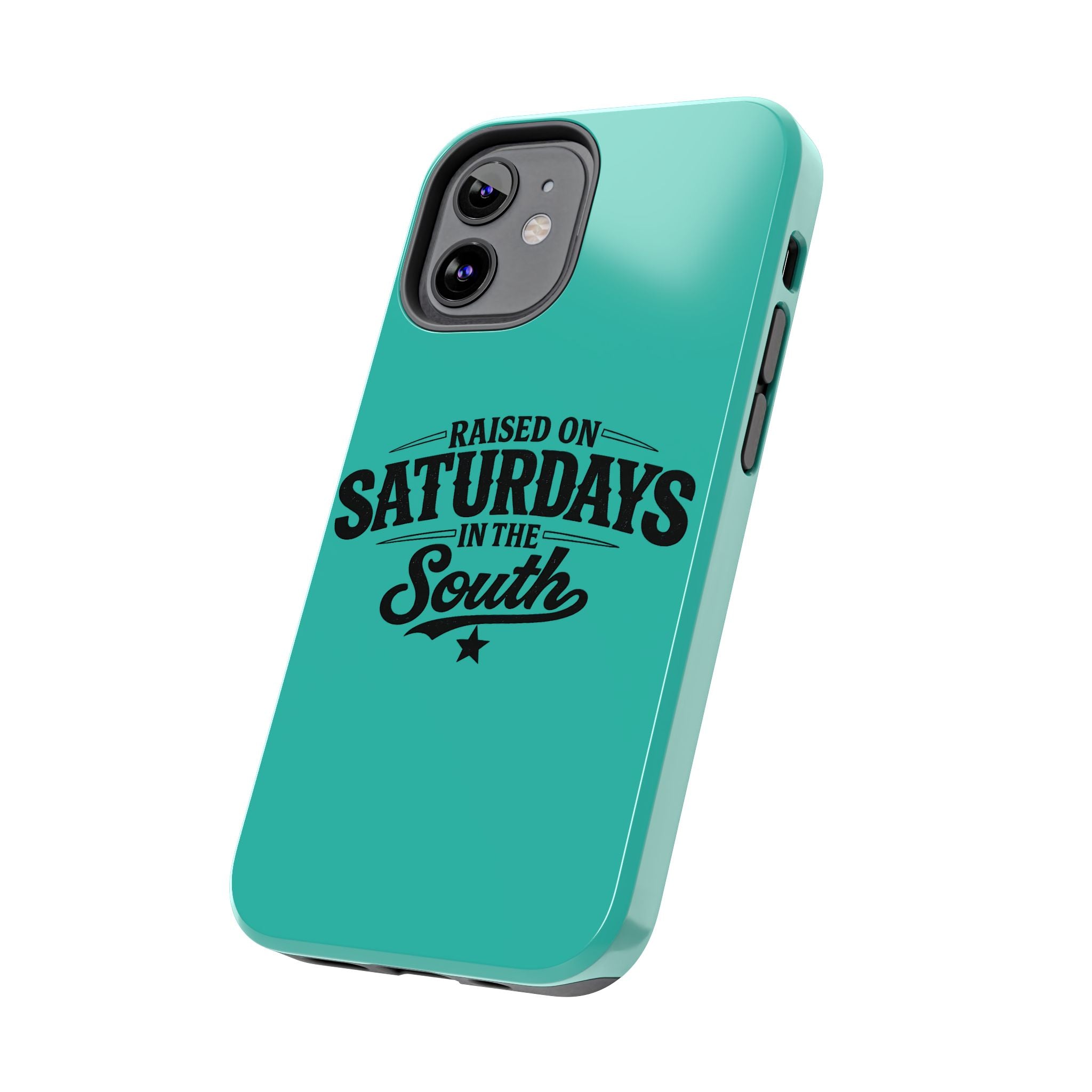 Raised On Saturdays In The South Phone Case-(blue)