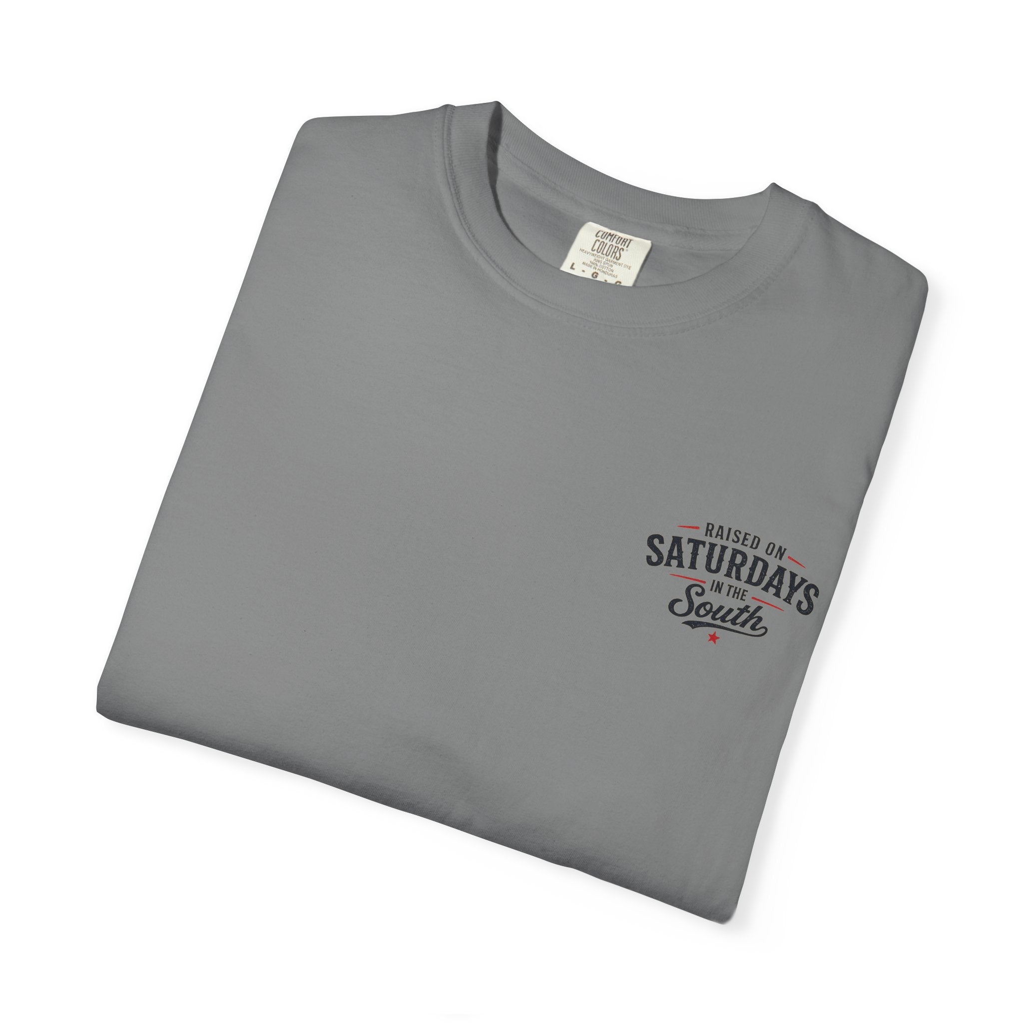 Raised On Saturdays In The South T‑Shirt — Good Riding Buddies Men's
