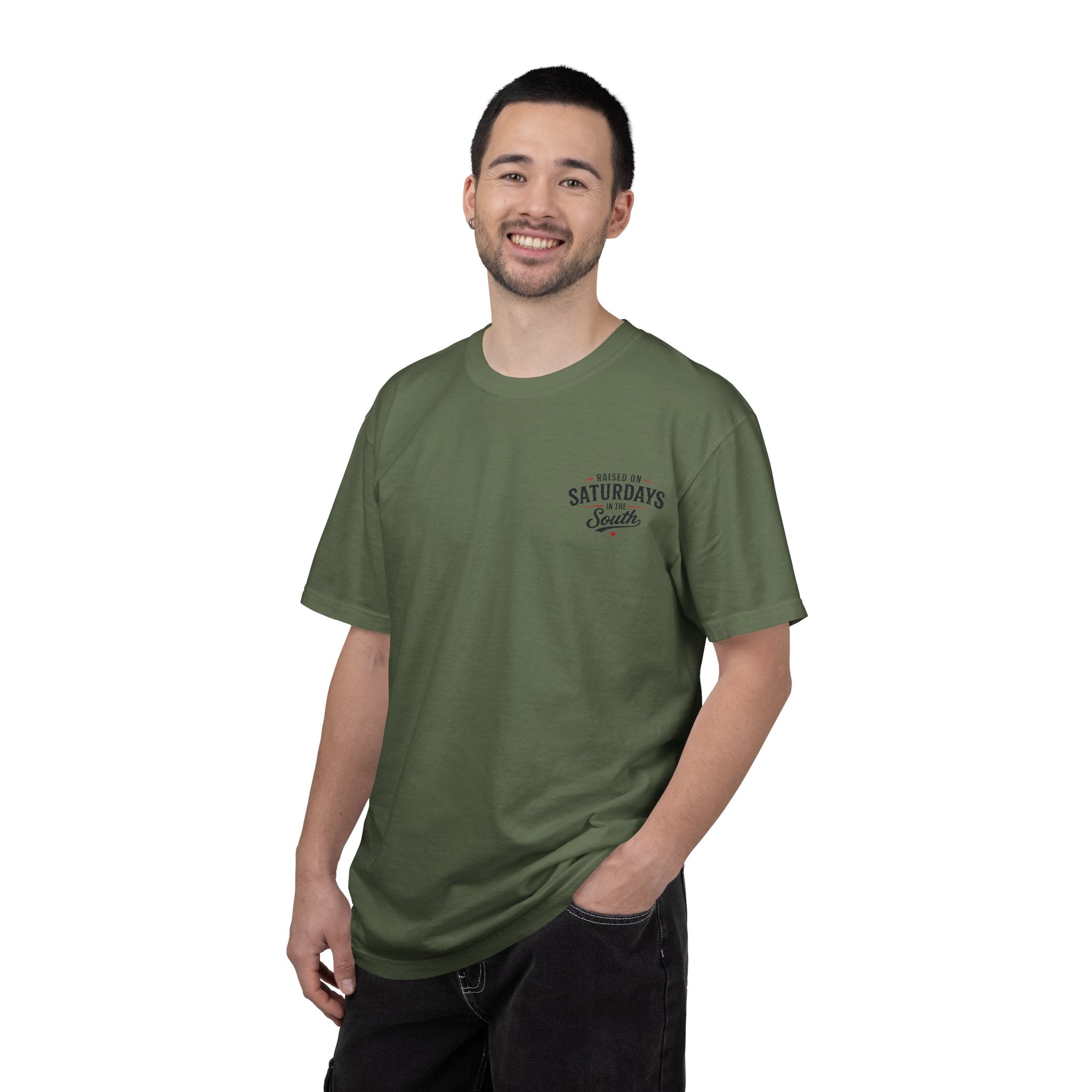 Raised On Saturdays In The South T-Shirt-Deep Sea Saturdays
