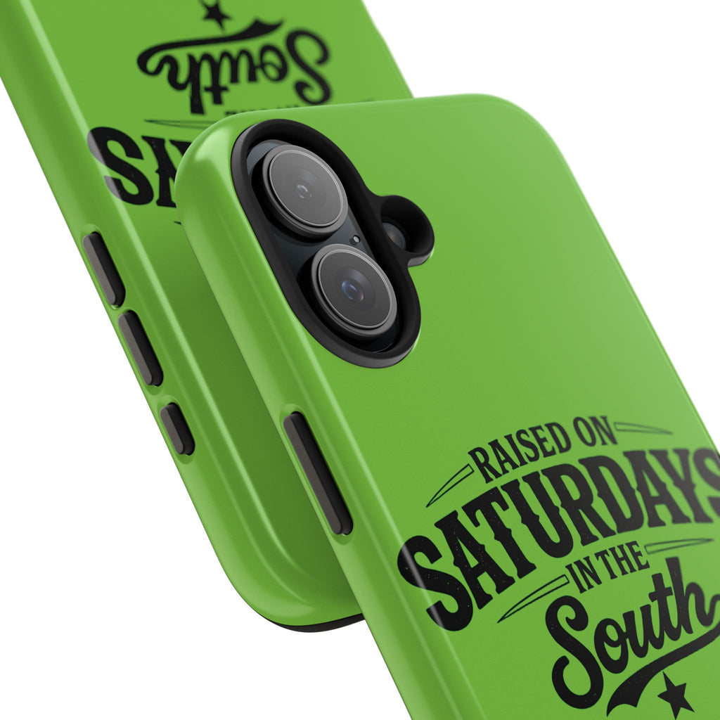 Raised On Saturdays In The South Phone Case-(green)