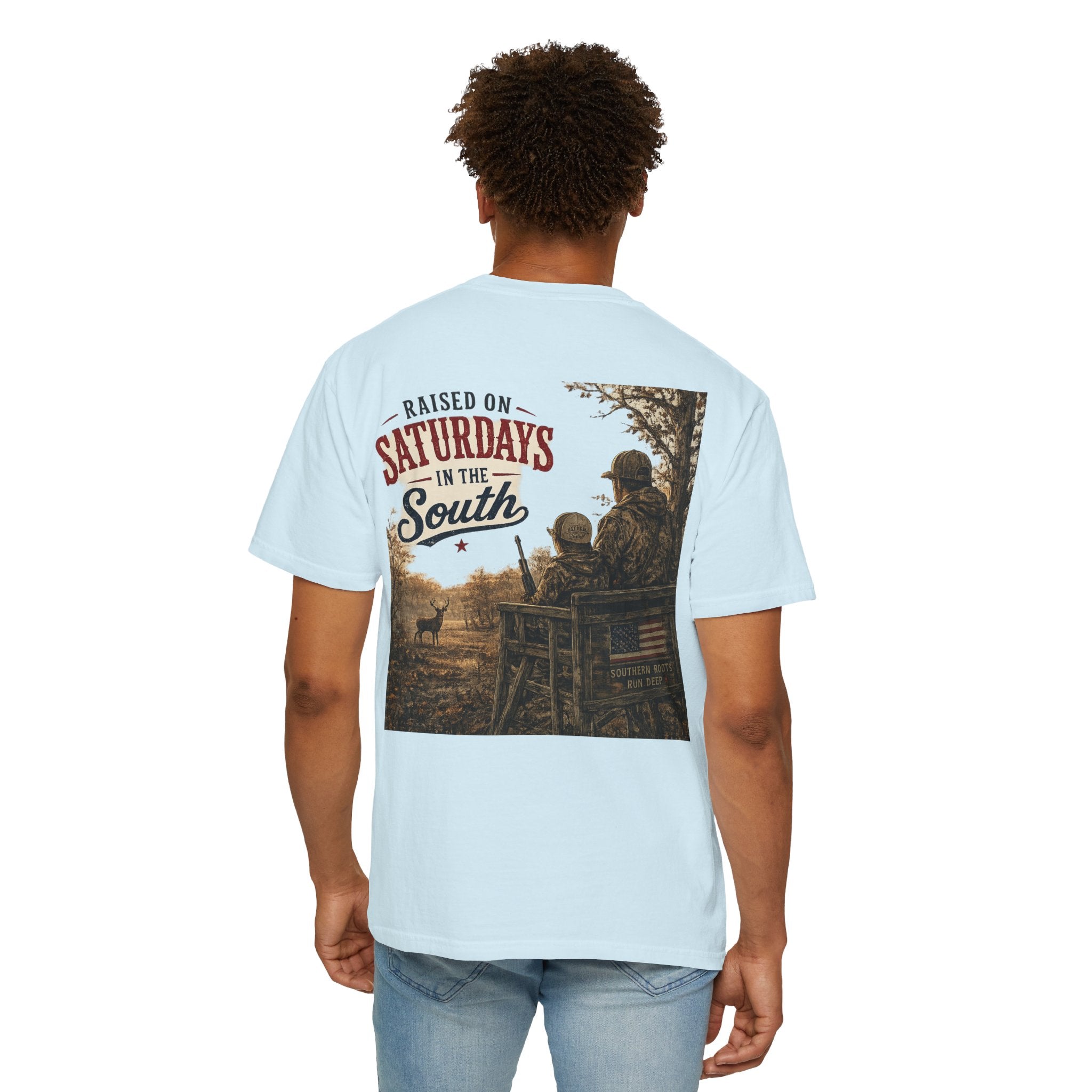 Raised On Saturdays In The South T-Shirt- Early Morning Hunts