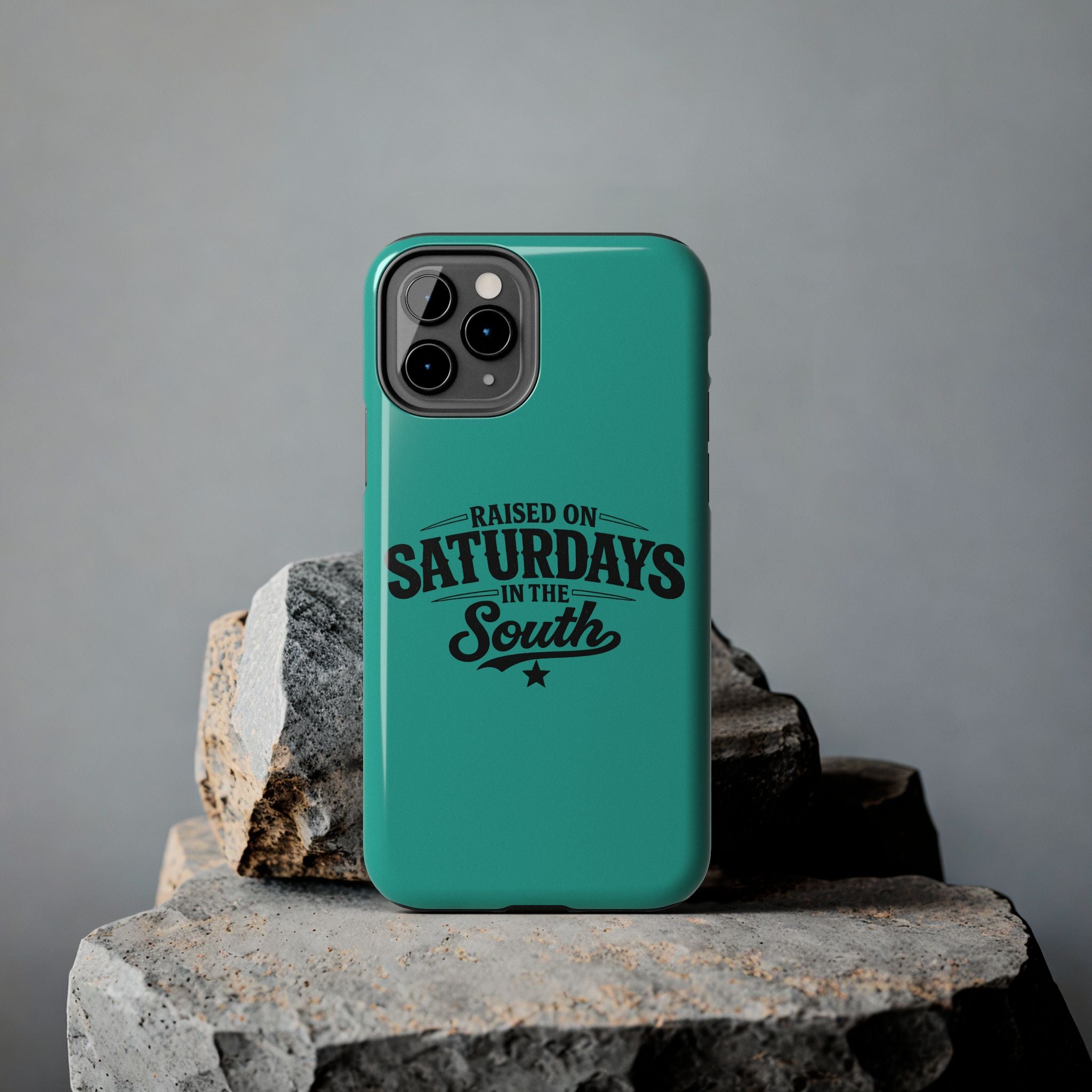 Raised On Saturdays In The South Phone Case-(blue)