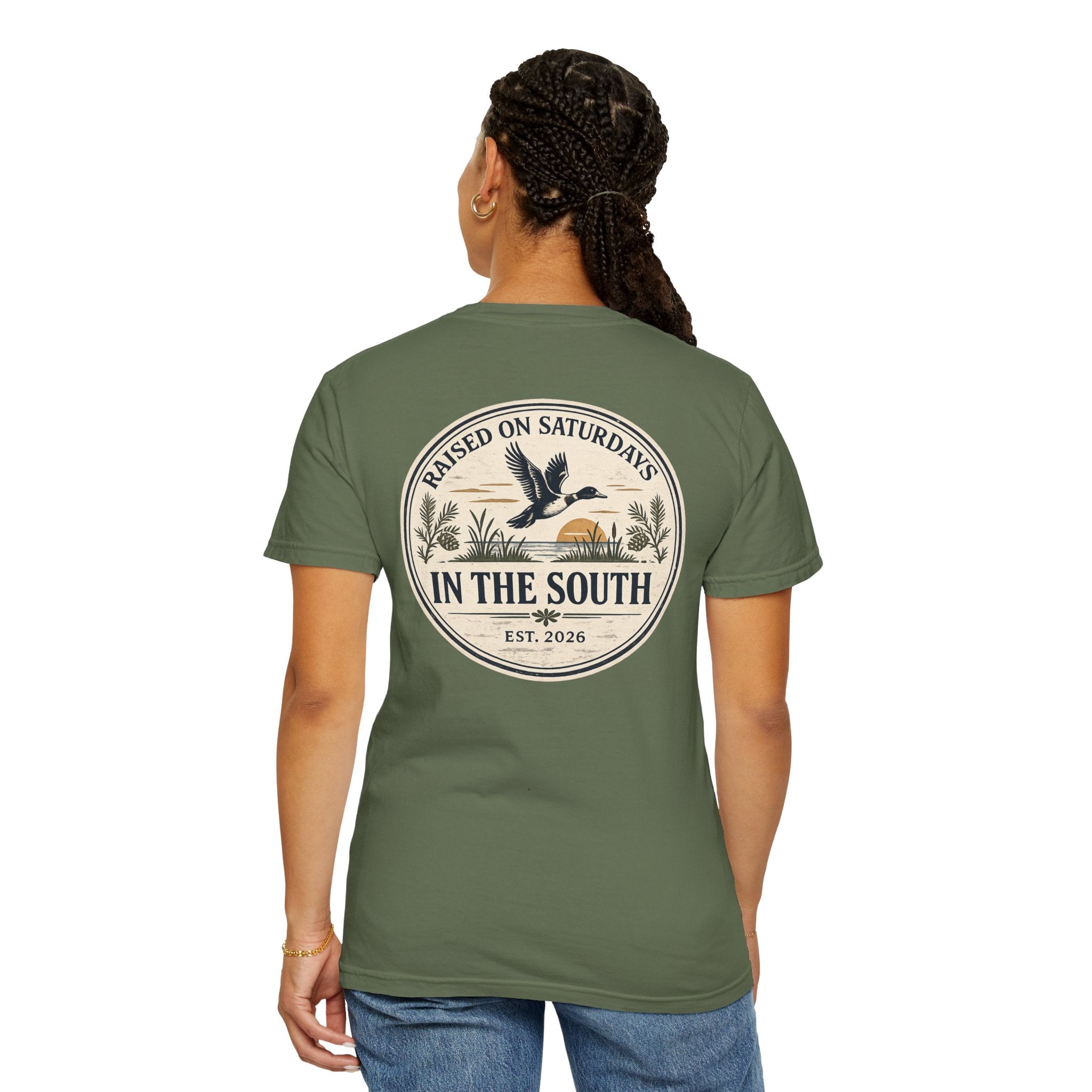 Raised On Saturdays In The South Classic T-Shirt - Duck Season
