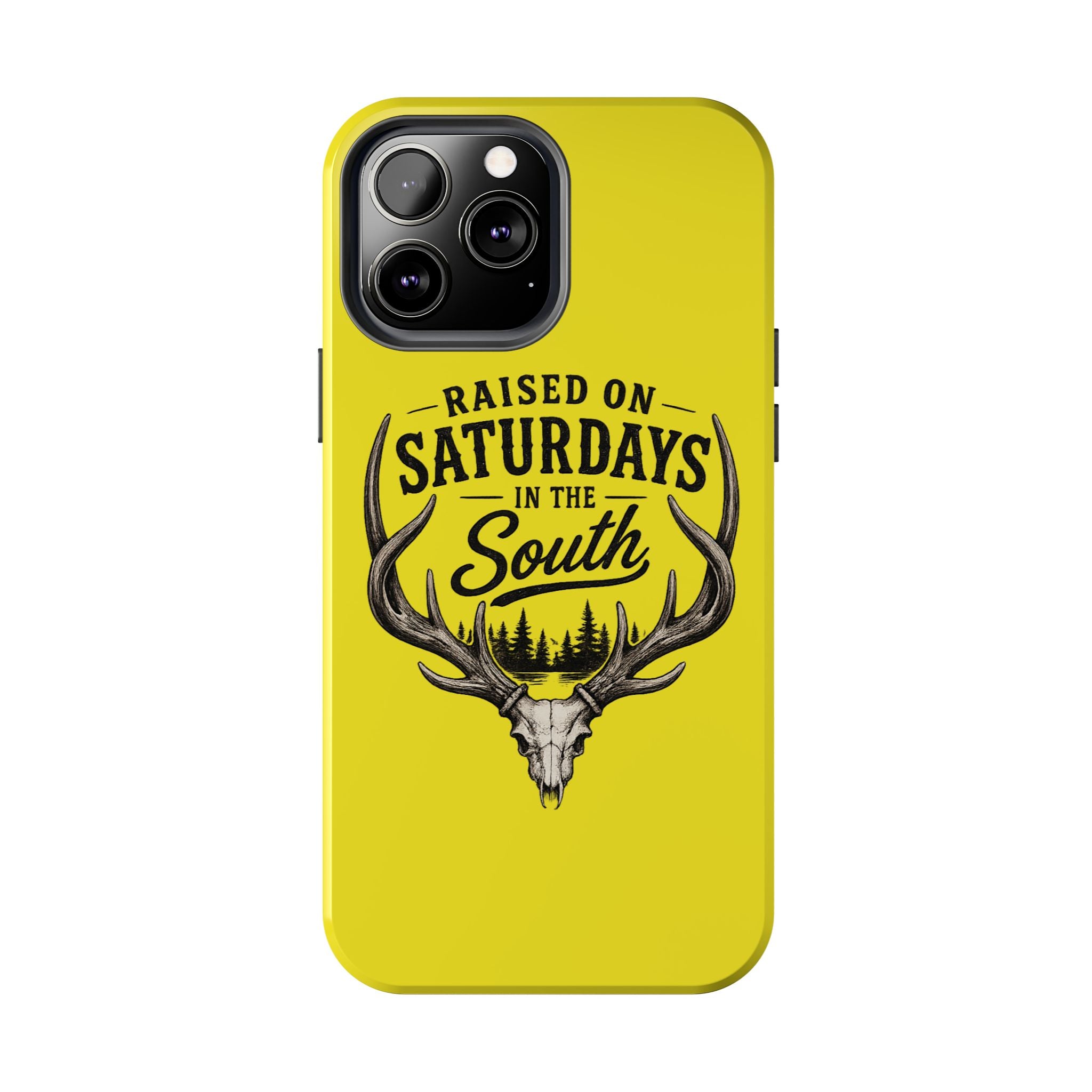 Raised On Saturdays In The South Phone Case-Spread Runs Deep In The Woods-(yellow)