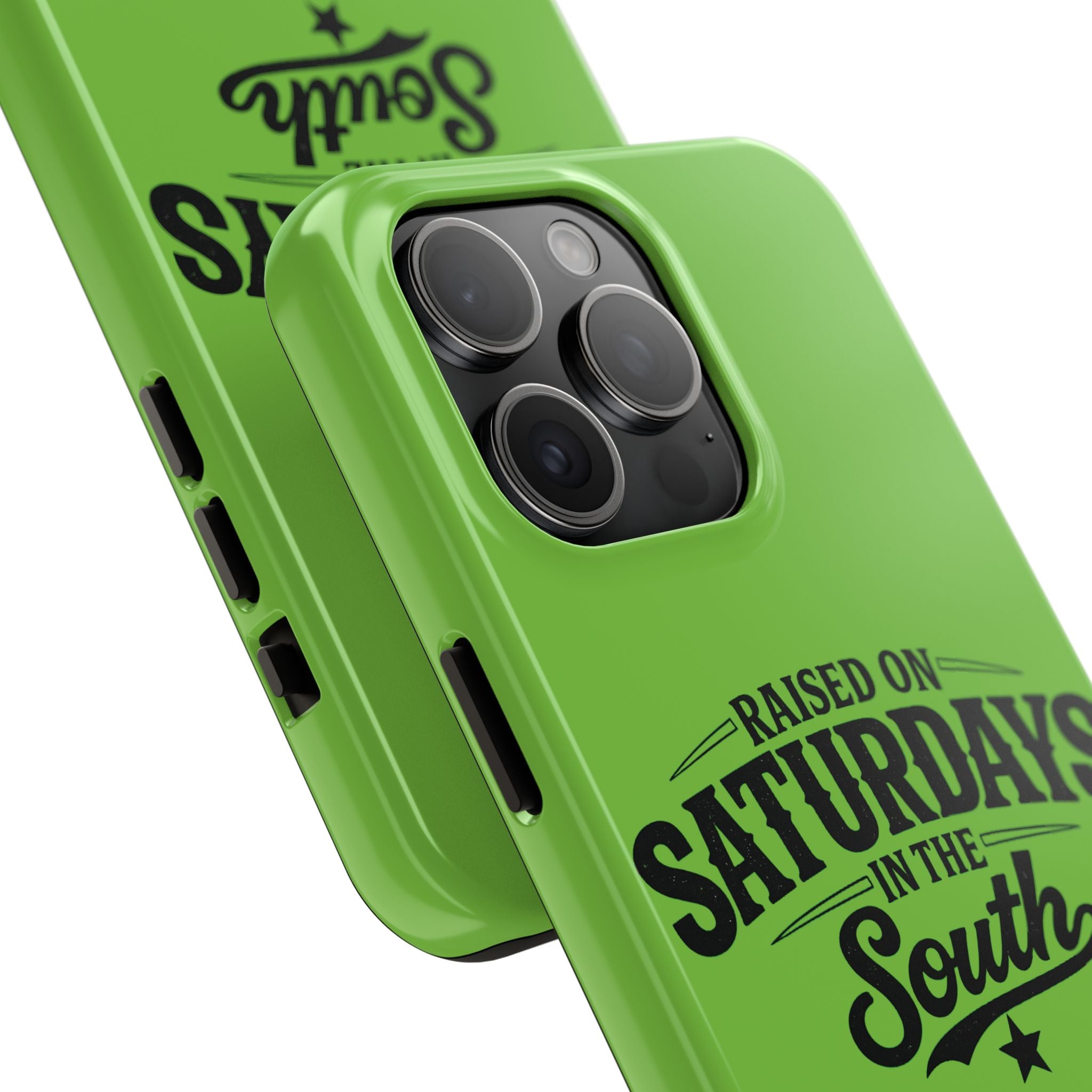 Raised On Saturdays In The South Phone Case-(green)