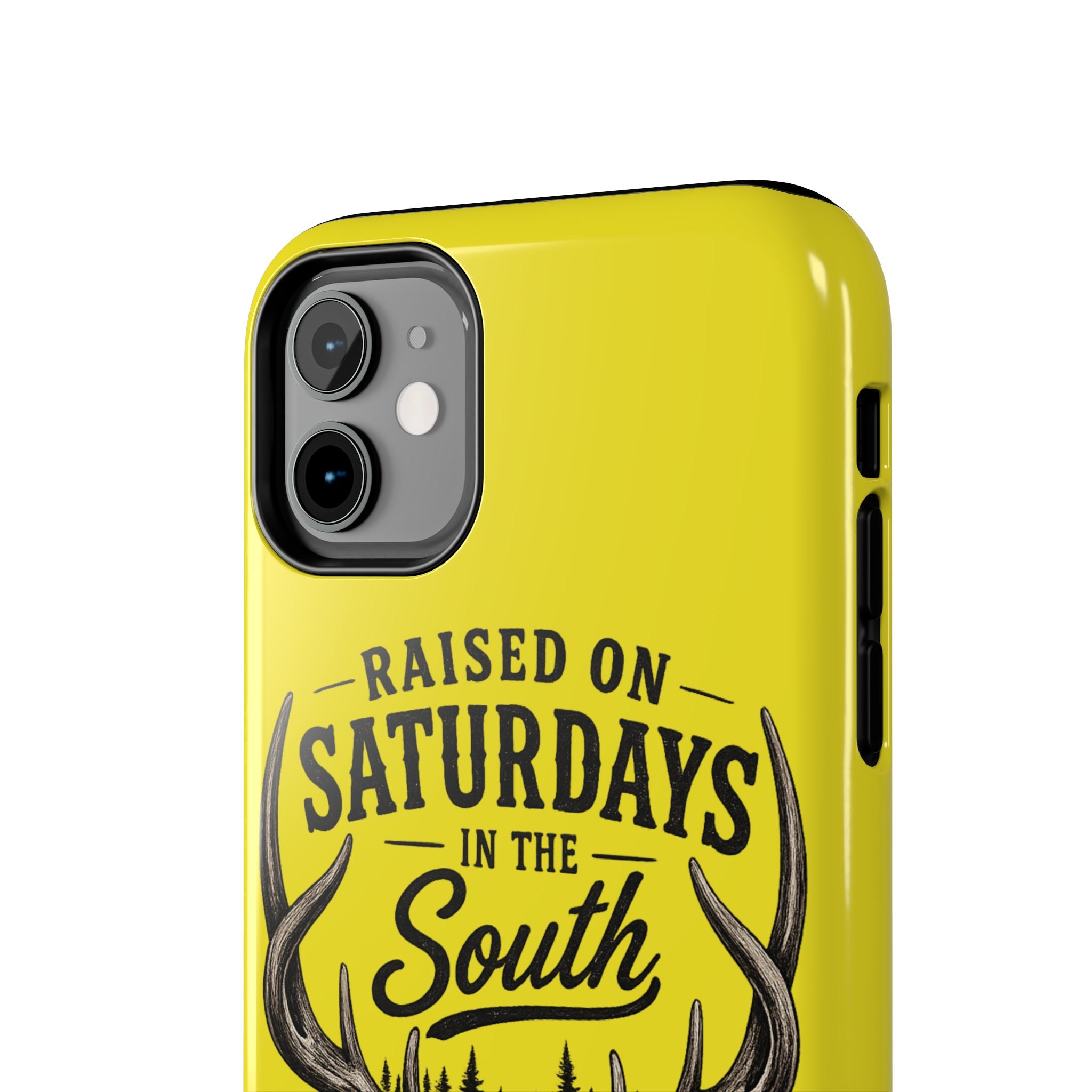 Raised On Saturdays In The South Phone Case-Spread Runs Deep In The Woods-(yellow)