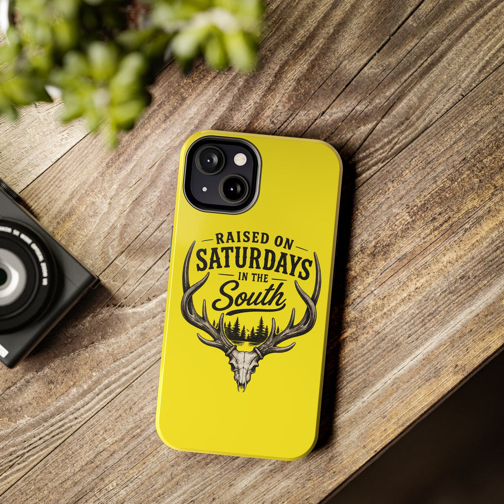 Raised On Saturdays In The South Phone Case-Spread Runs Deep In The Woods-(yellow)