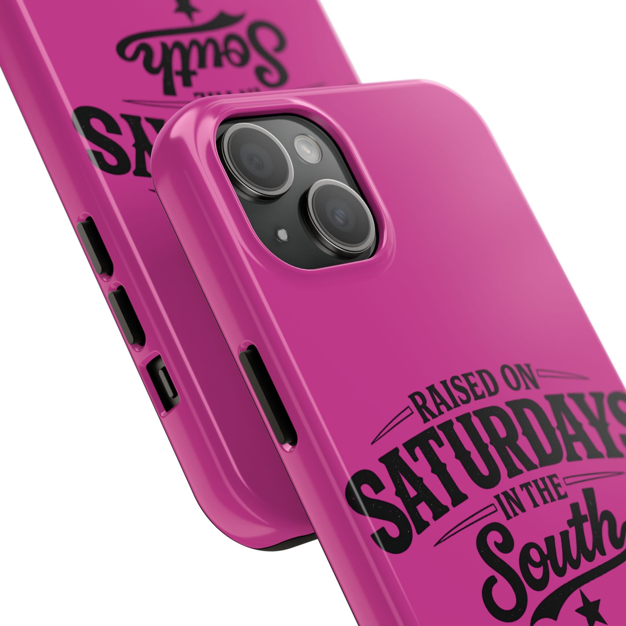 Raised On Saturdays In The South Phone Case-(pink)