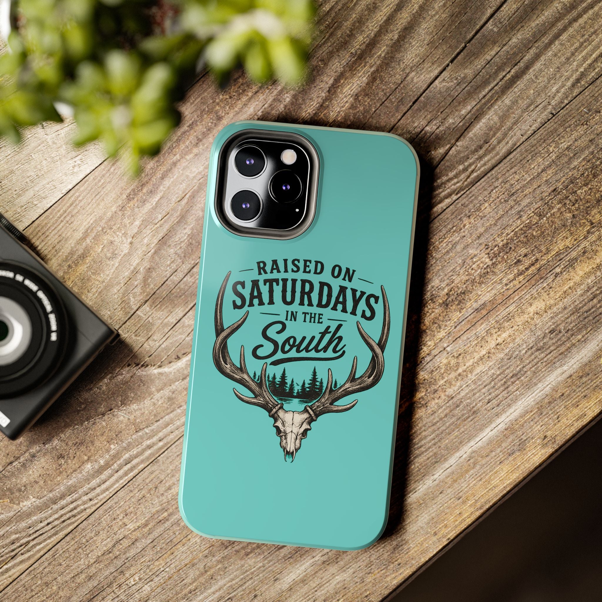 The Spreads Runs Deep In The Woods Phone Case-(blue)