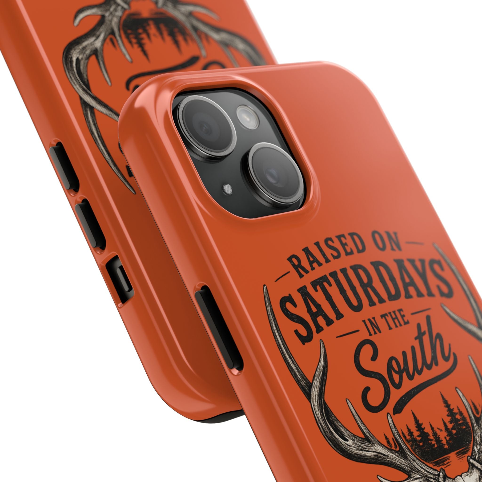 Raised On Saturdays In The South Phone Case-Spread Runs Deep In The Woods-(orange)