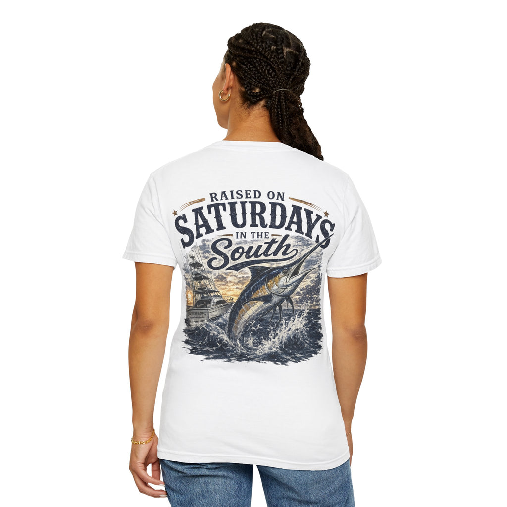Raised On Saturdays In The South T-Shirt-Deep Sea Saturdays