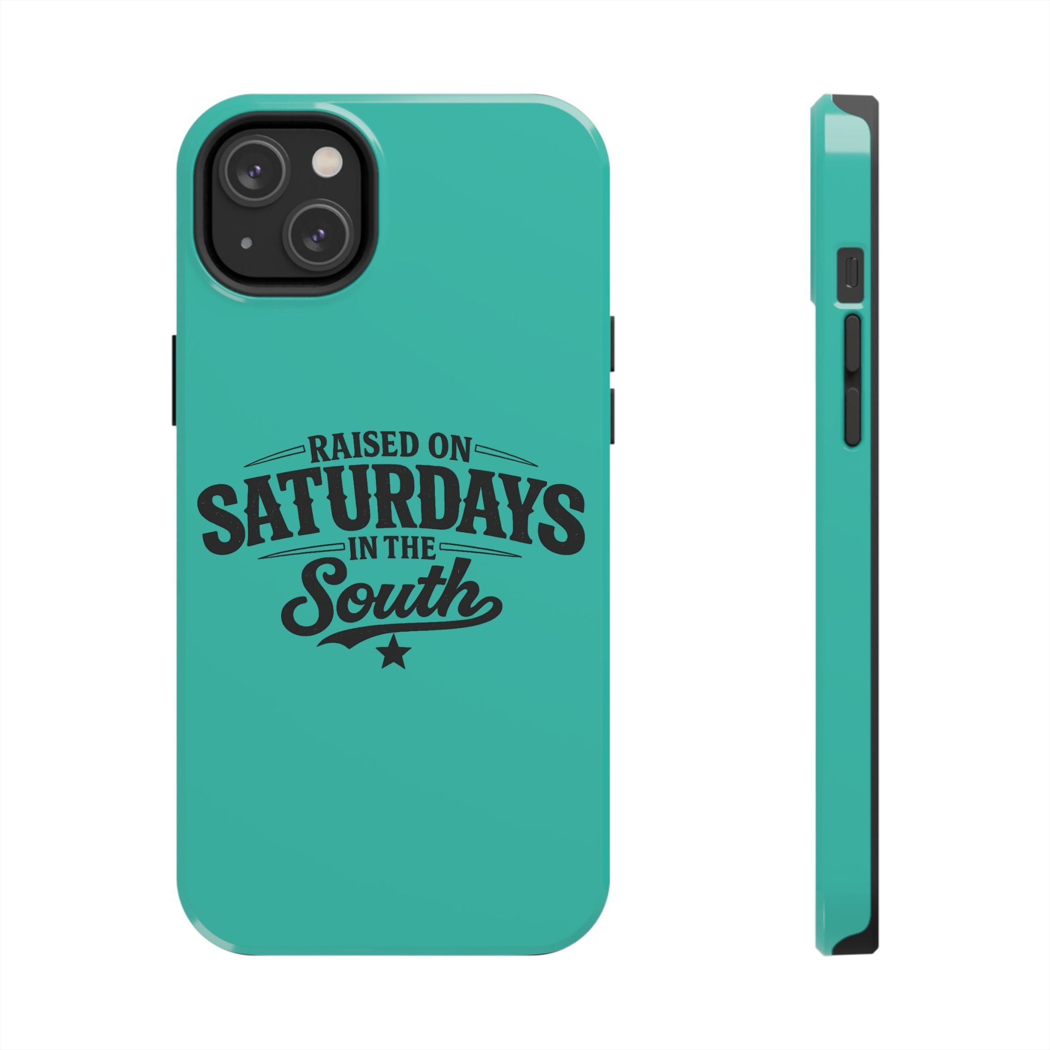 Raised On Saturdays In The South Phone Case-(blue)