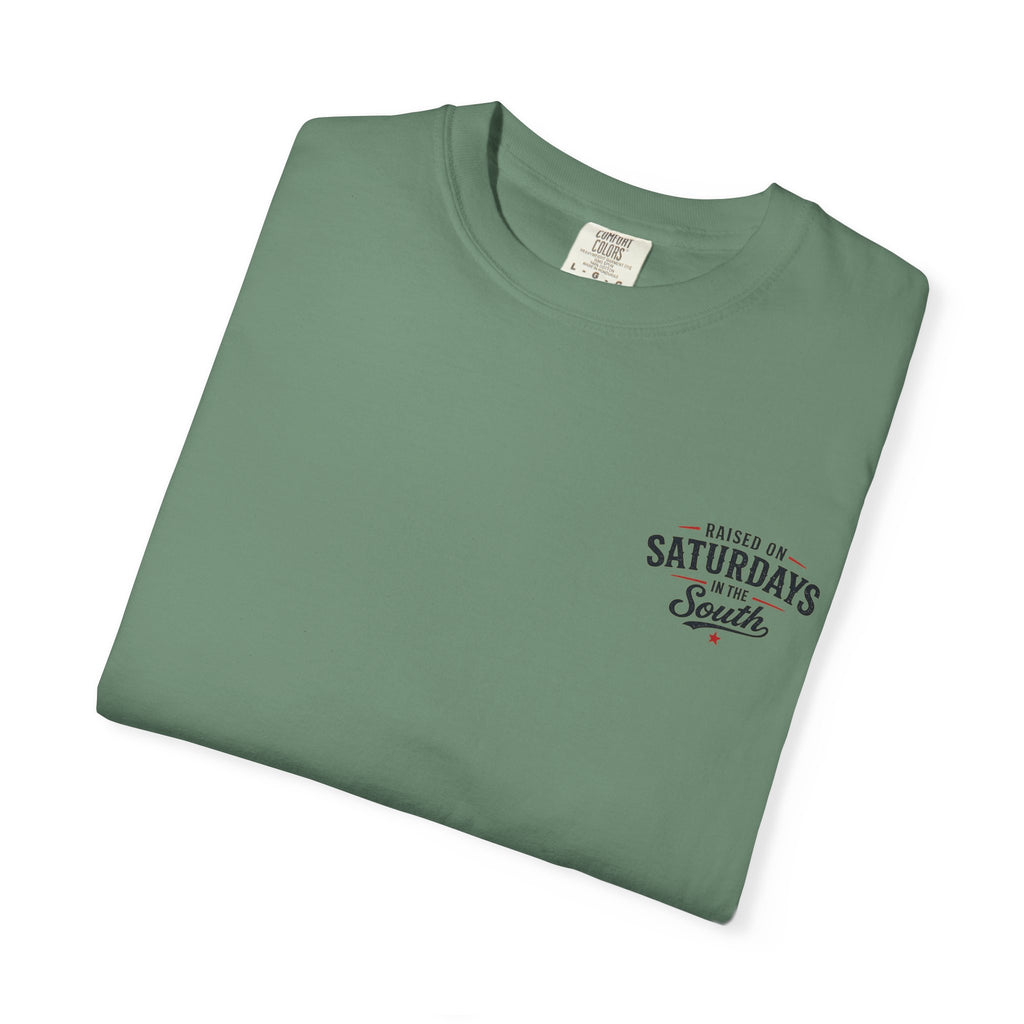 Raised On Saturdays In The South T‑Shirt — Good Riding Buddies Men's