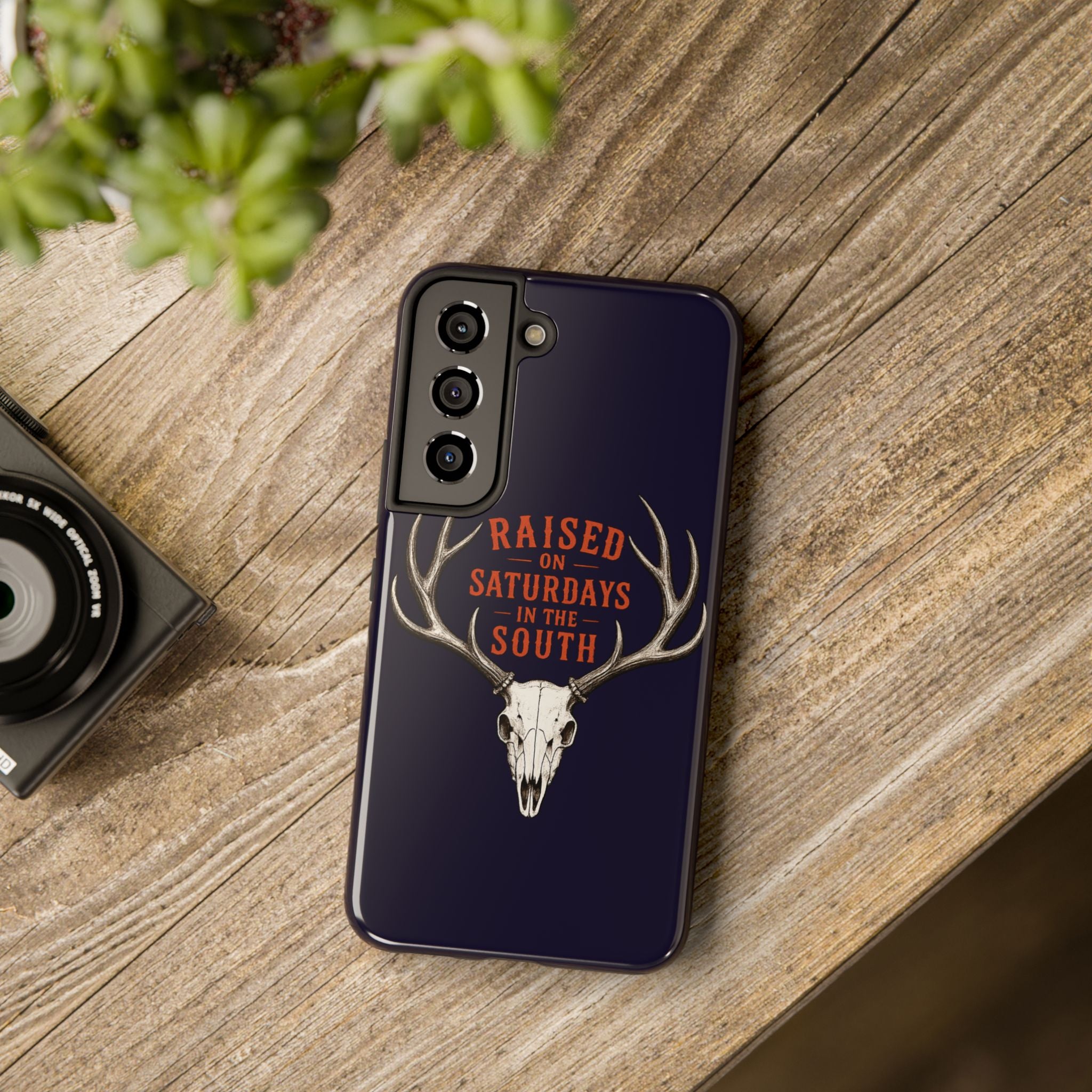 The Spreads Runs Deep In The Woods Phone Case-(blue)