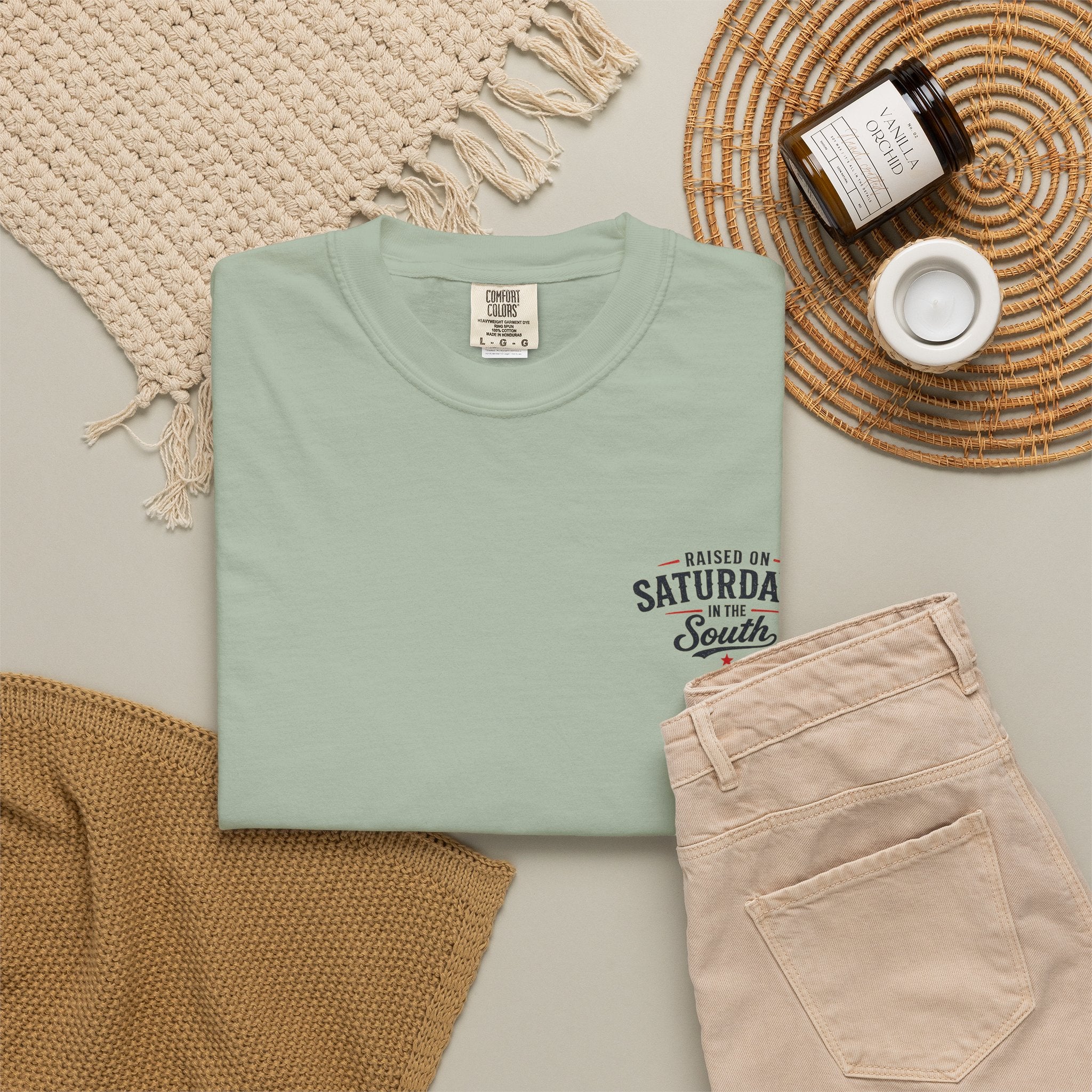 Raised On Saturdays In The South T-Shirt Boy Dad-"Daddy's Home"