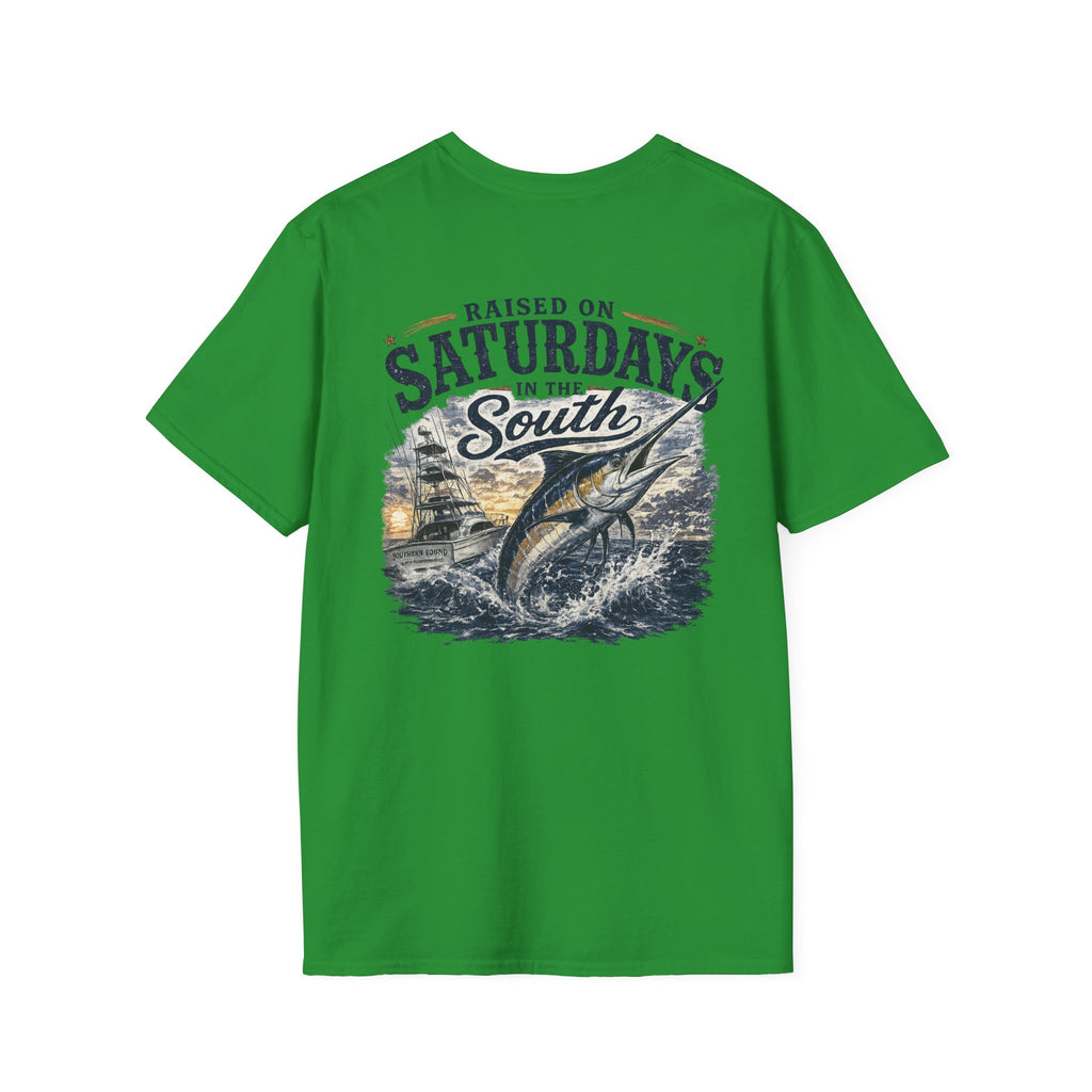Raised On Saturdays In The South Vintage T-Shirt- Deep Sea Saturdays