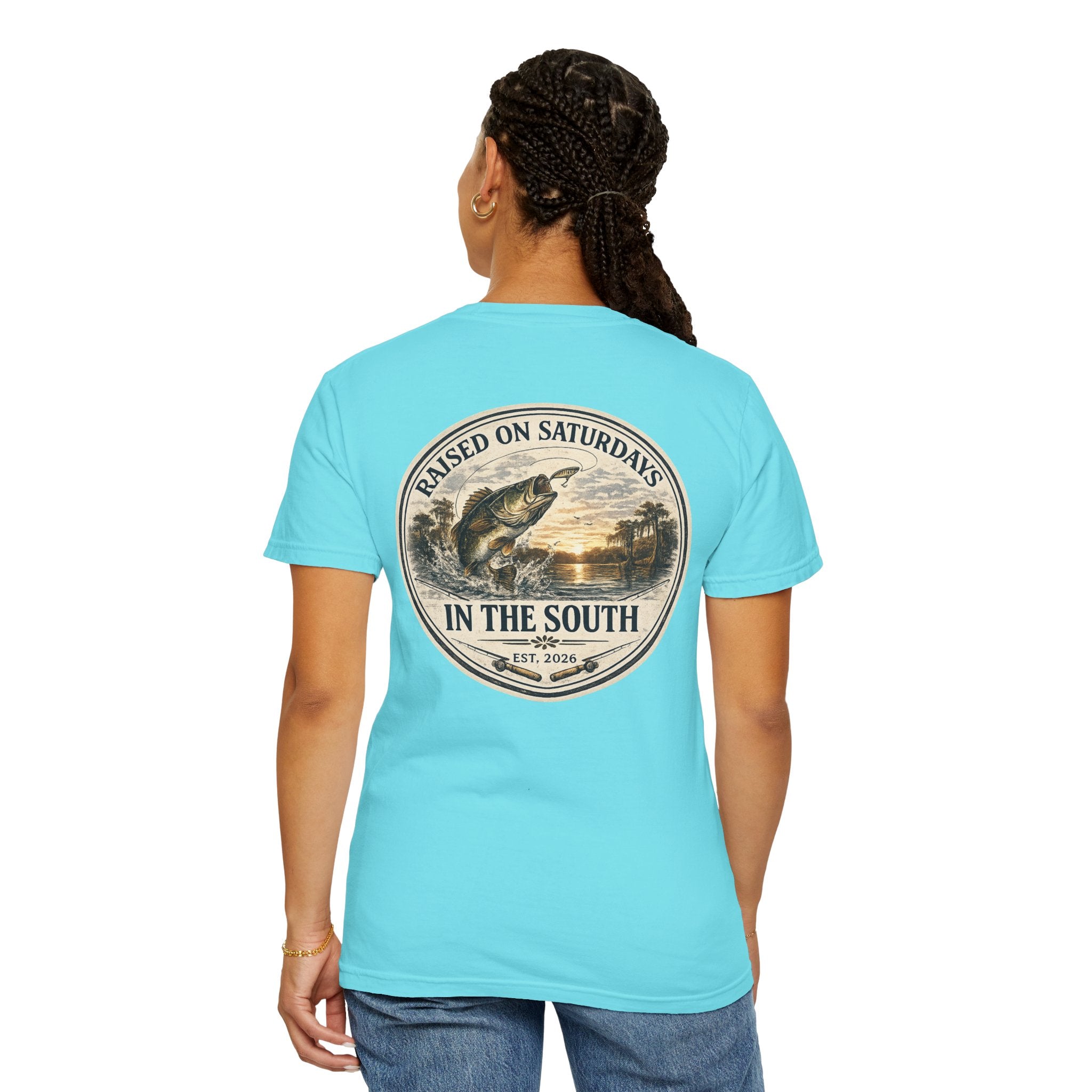 Raised On Saturdays In The South Classic T-Shirt- Fishin Season