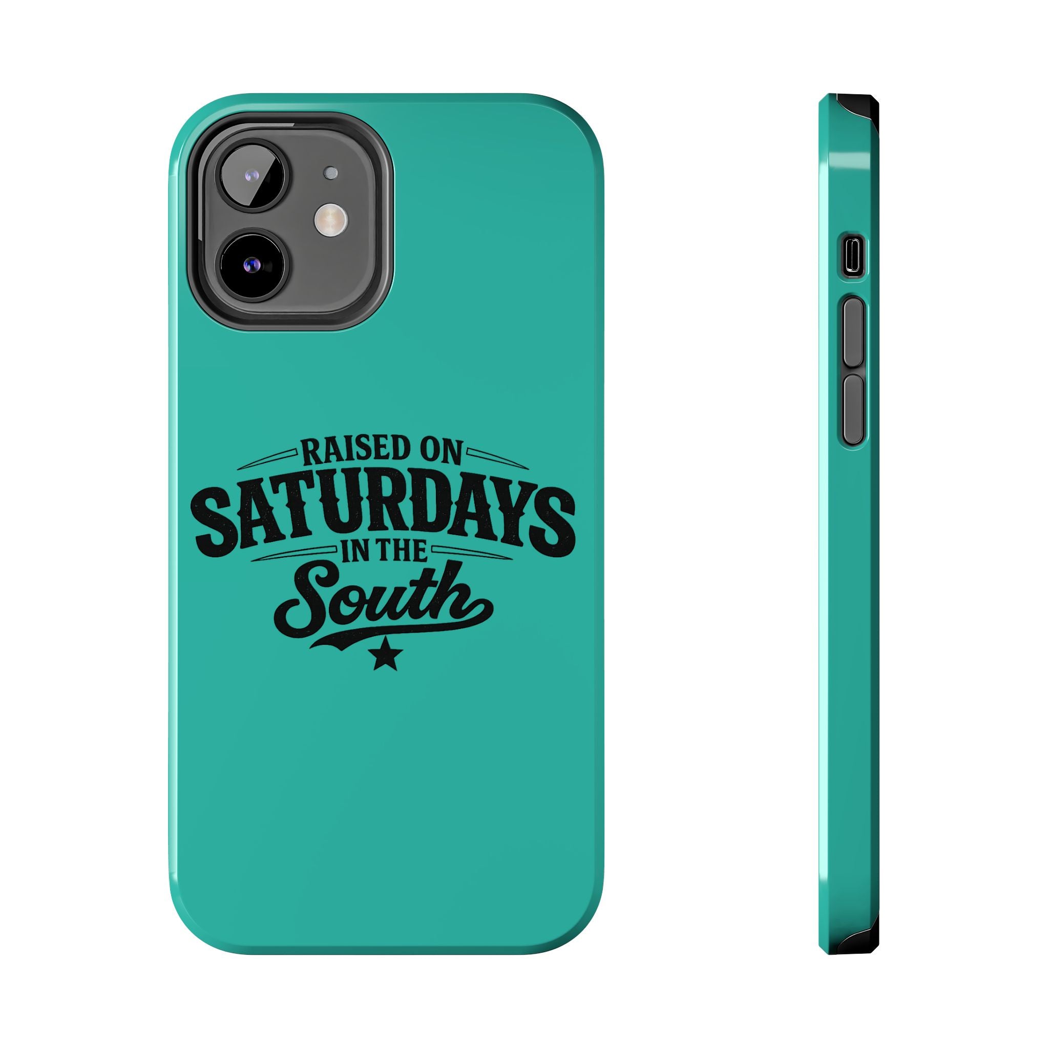 Raised On Saturdays In The South Phone Case-(blue)