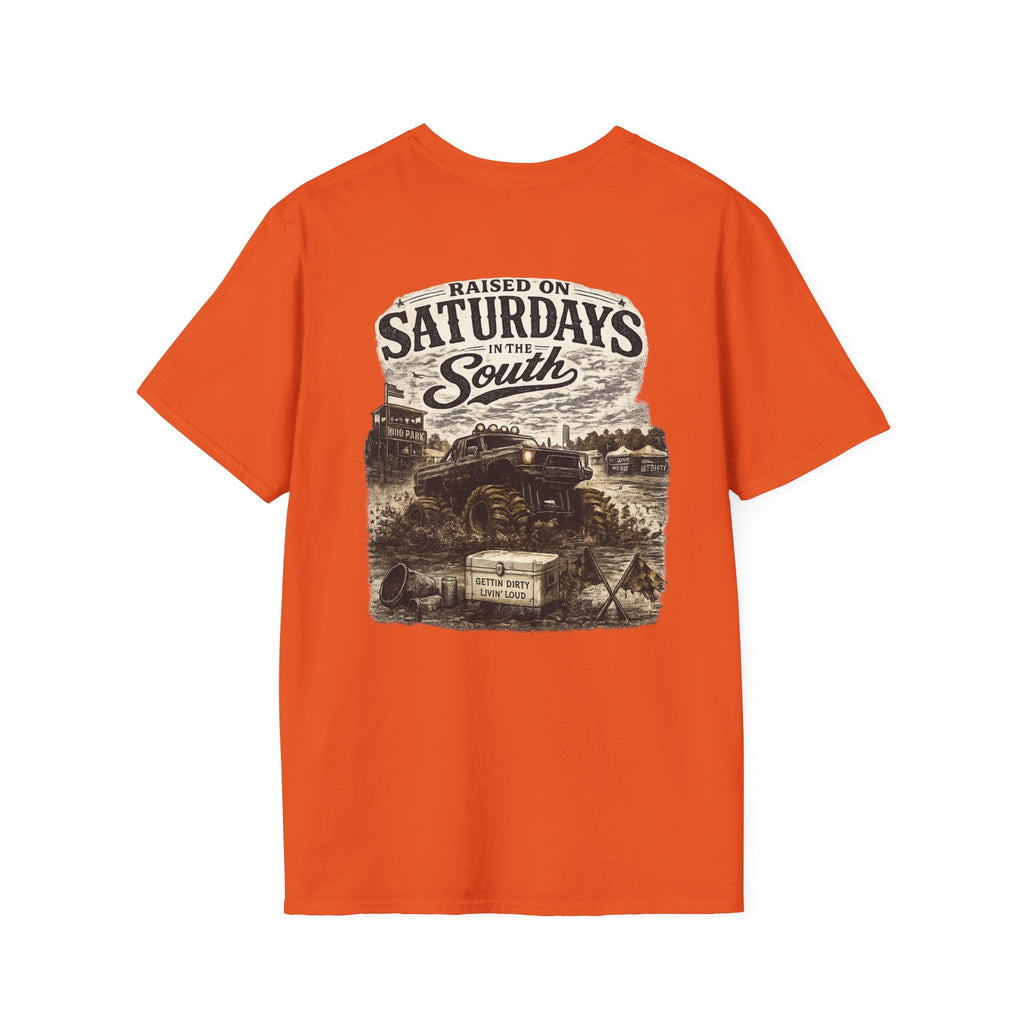 Raised On Saturdays In The South Vintage T-Shirt- Mud Park Saturdays