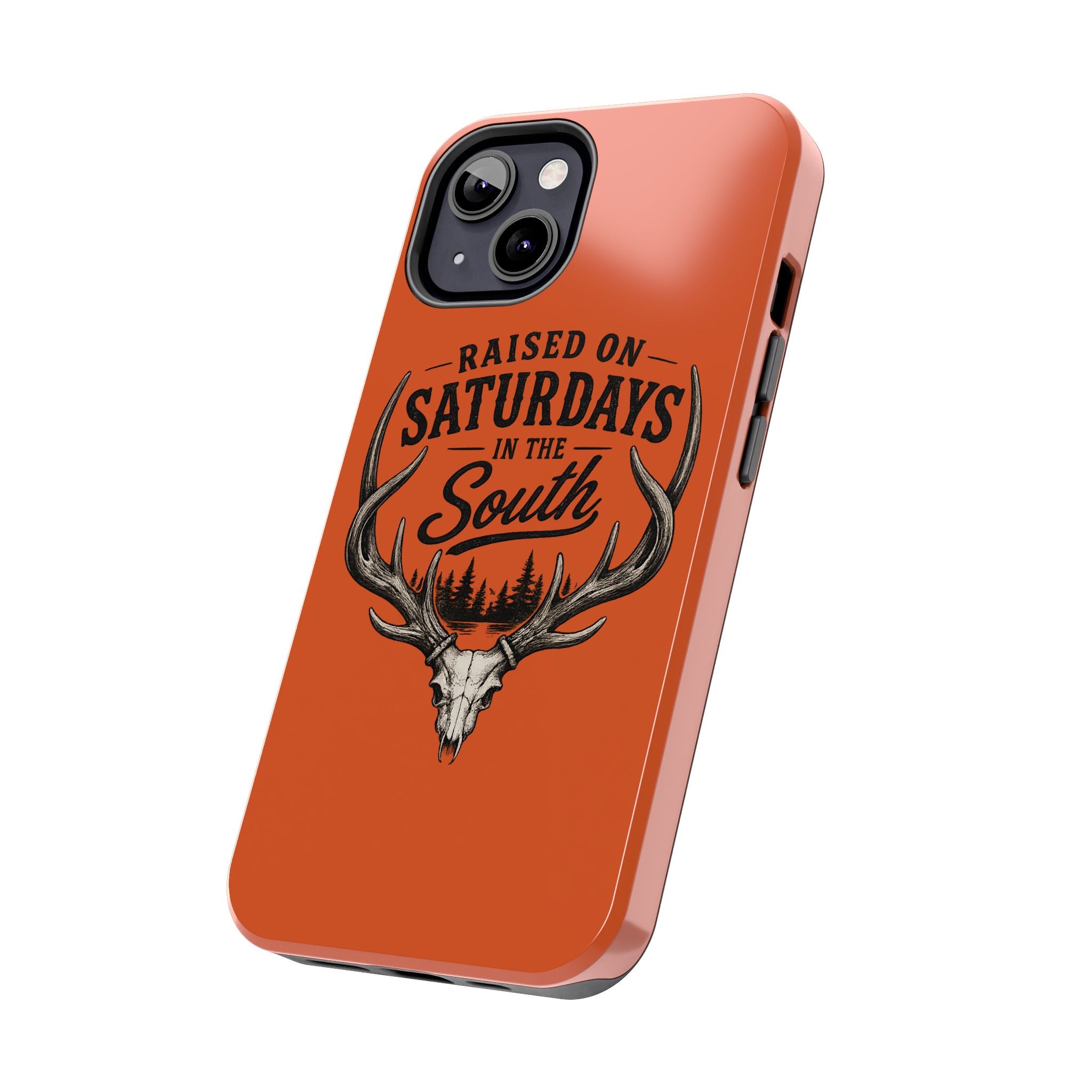 Raised On Saturdays In The South Phone Case-Spread Runs Deep In The Woods-(orange)