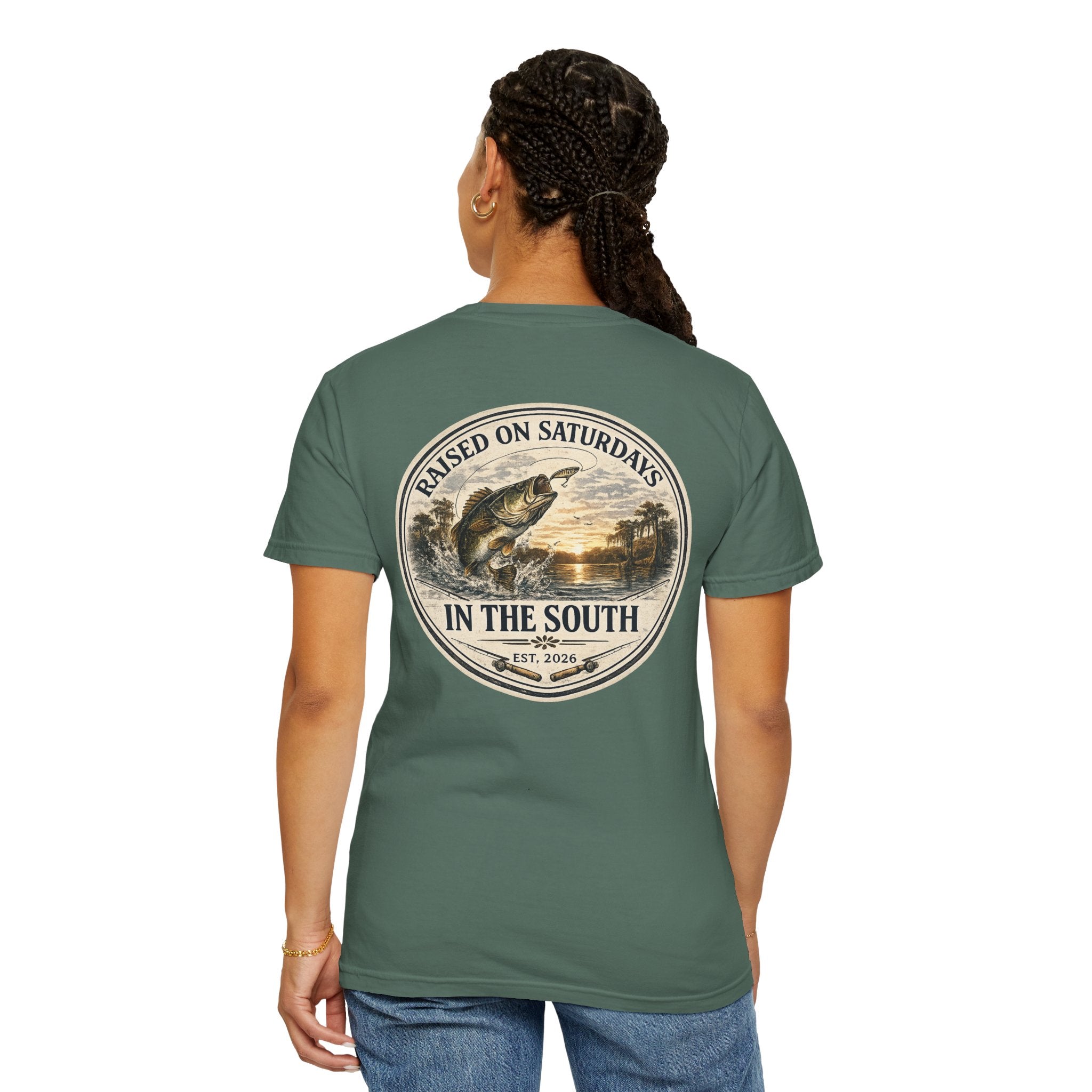 Raised On Saturdays In The South Classic T-Shirt- Fishin Season