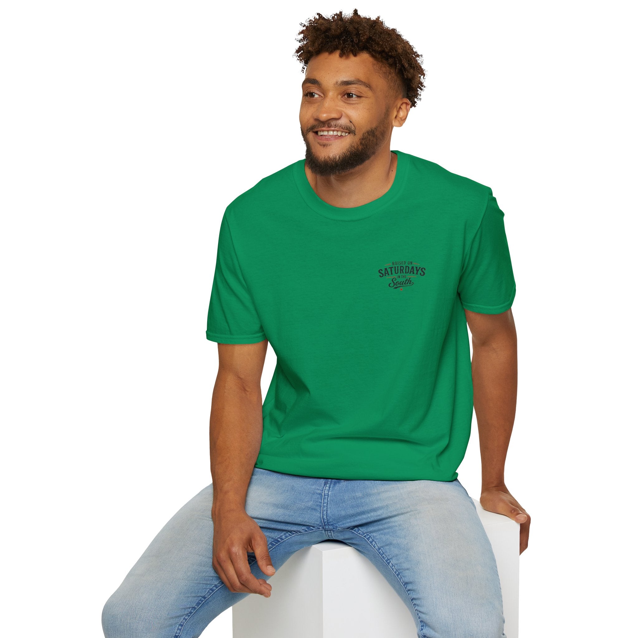 Raised On Saturdays In The South Vintage T-Shirt-Girl Dad Fishing Buddy-Father's Day Collection