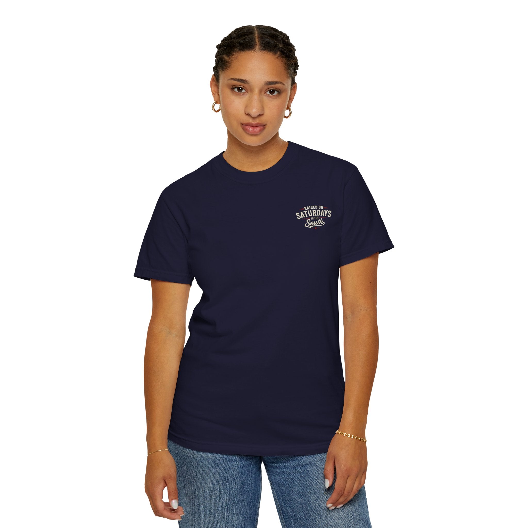 Raised On Saturdays In The South T-Shirt — Relaxing Saturday Morning In The Mountains