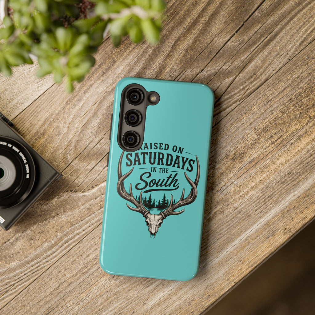 The Spreads Runs Deep In The Woods Phone Case-(blue)