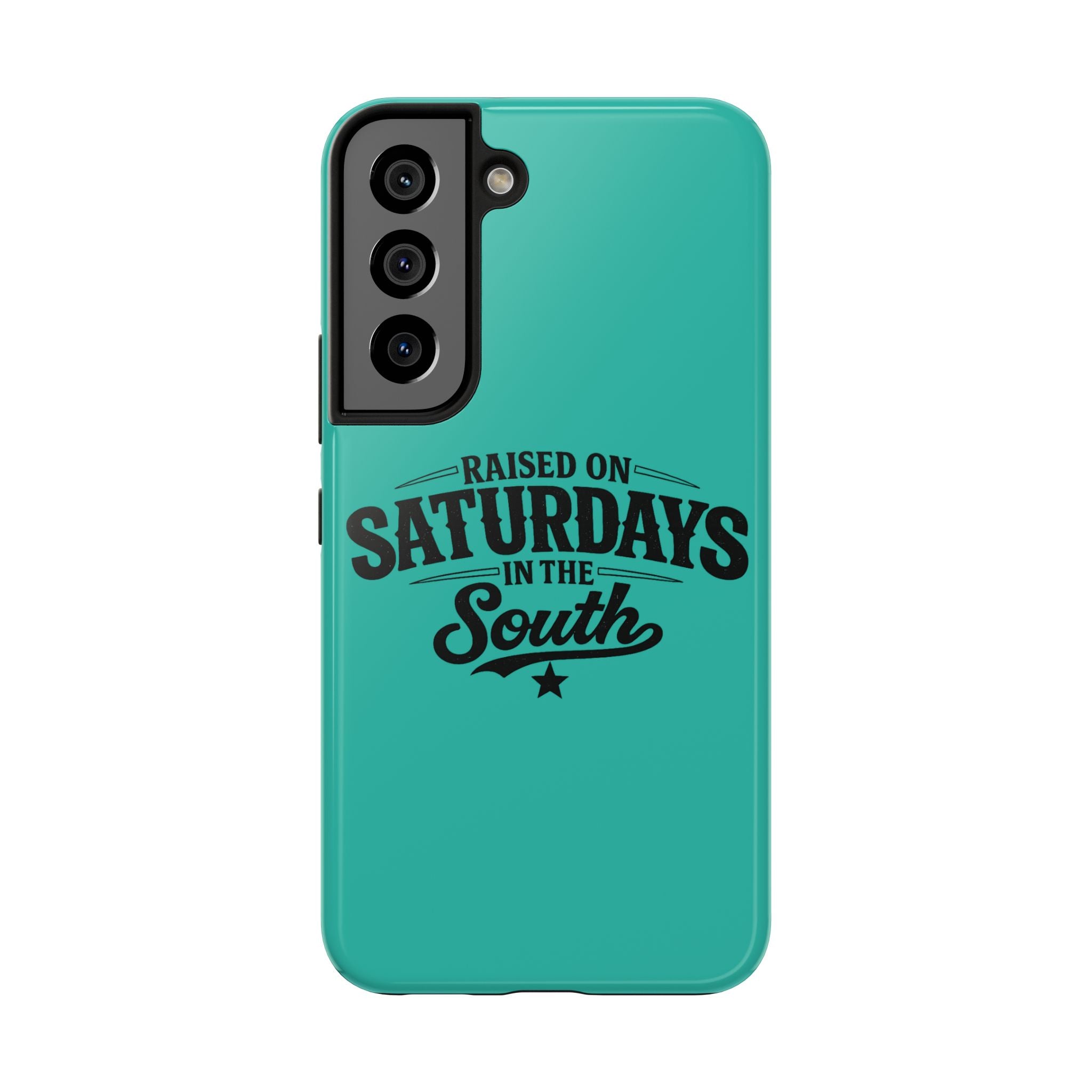 Raised On Saturdays In The South Phone Case-(blue)