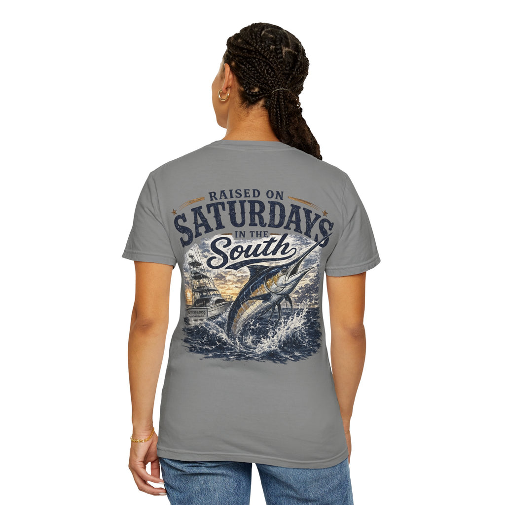 Raised On Saturdays In The South T-Shirt-Deep Sea Saturdays