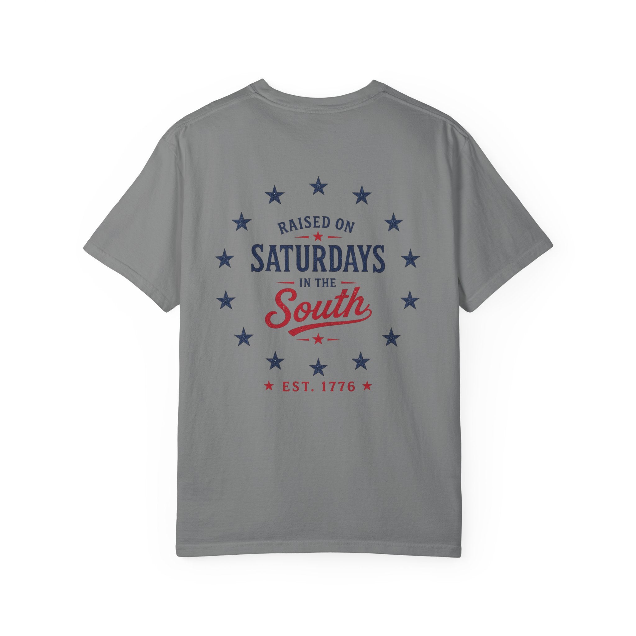 Raised On Saturdays In The South T-Shirt — Circle Of Freedom-4th Of July Collection