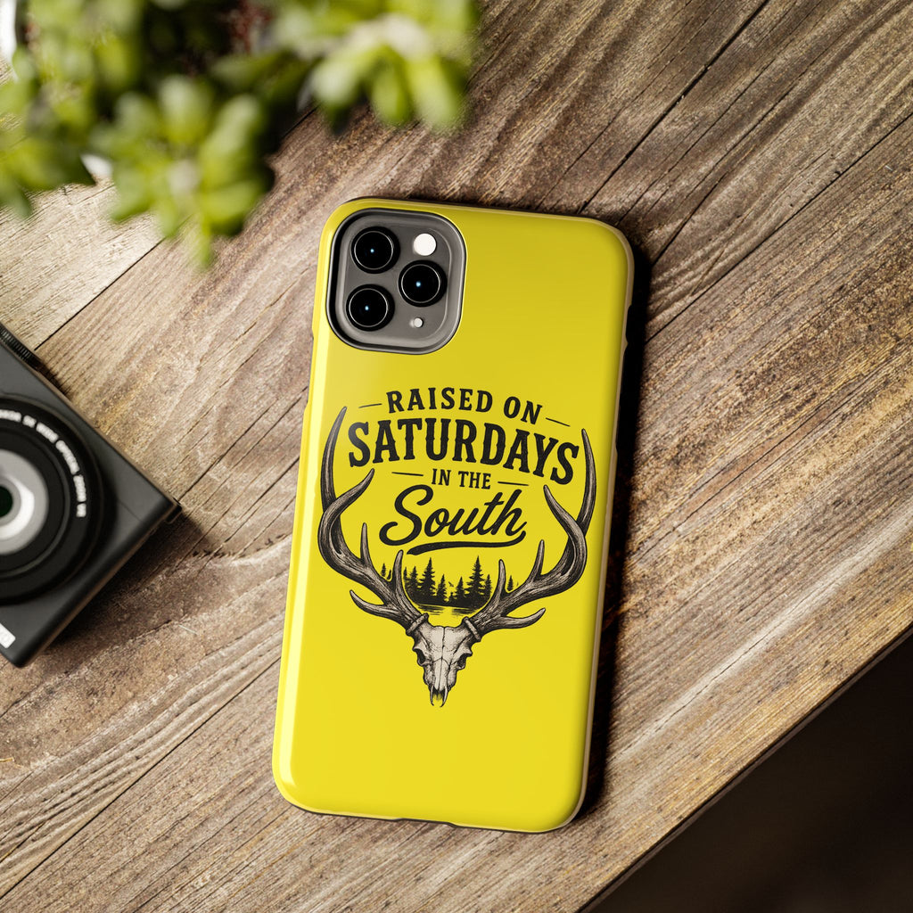 Raised On Saturdays In The South Phone Case-Spread Runs Deep In The Woods-(yellow)