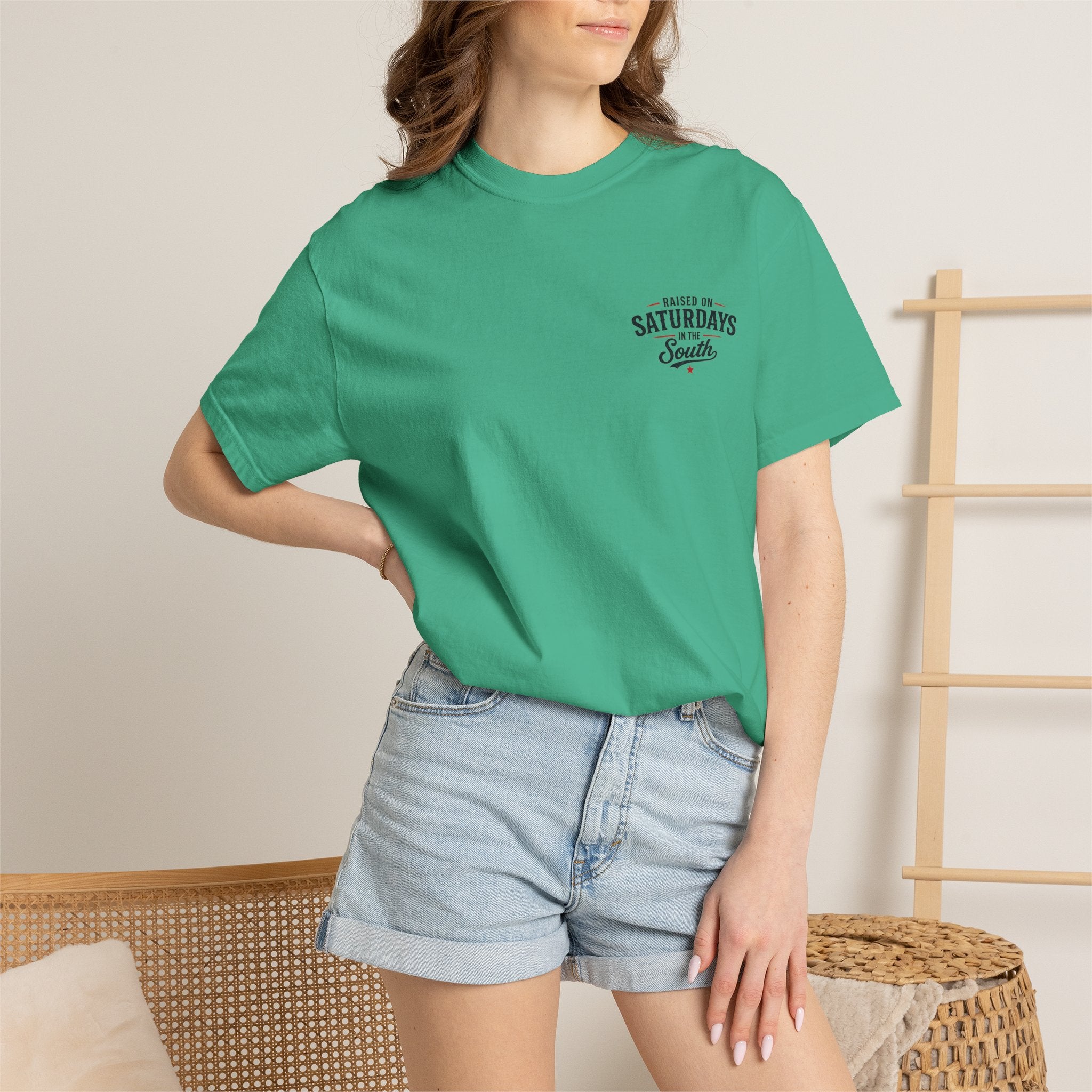 Raised On Saturdays In The South T-Shirt-Deep Sea Saturdays