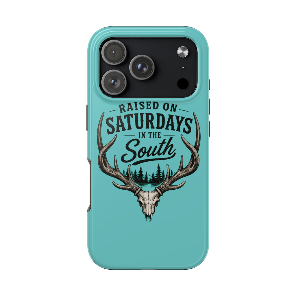 The Spreads Runs Deep In The Woods Phone Case-(blue)