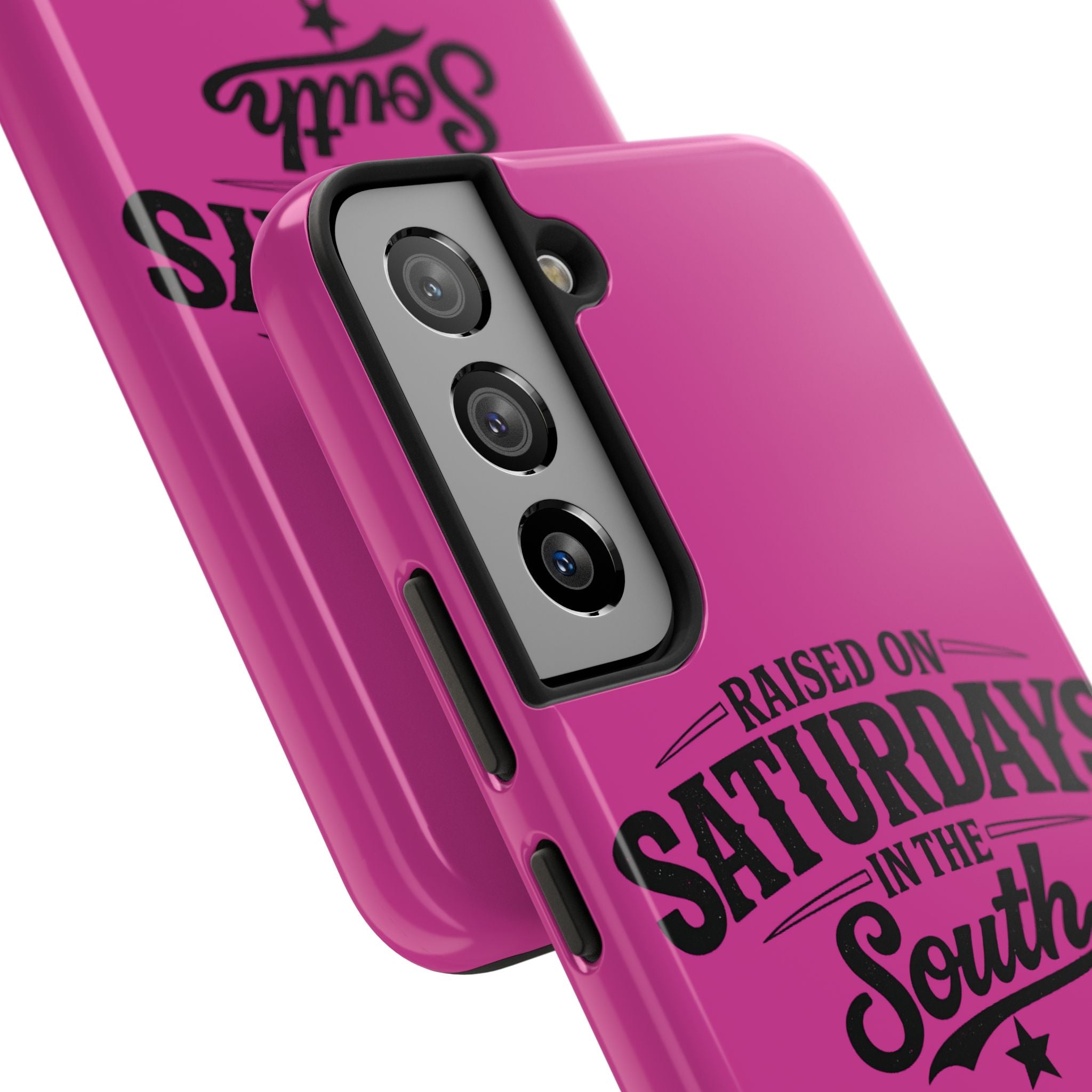 Raised On Saturdays In The South Phone Case-(pink)