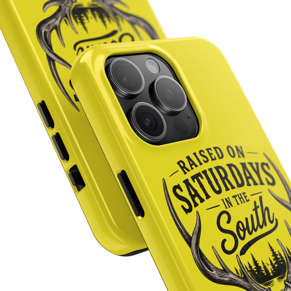 Raised On Saturdays In The South Phone Case-Spread Runs Deep In The Woods-(yellow)